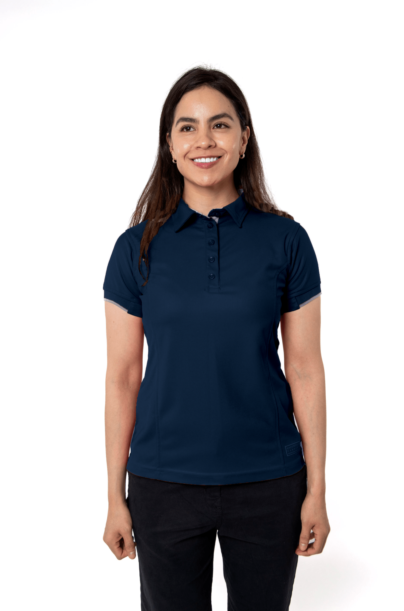 PLAYERA POLO SUSTENTABLE BILBAO MUJER #Color_Azul marino