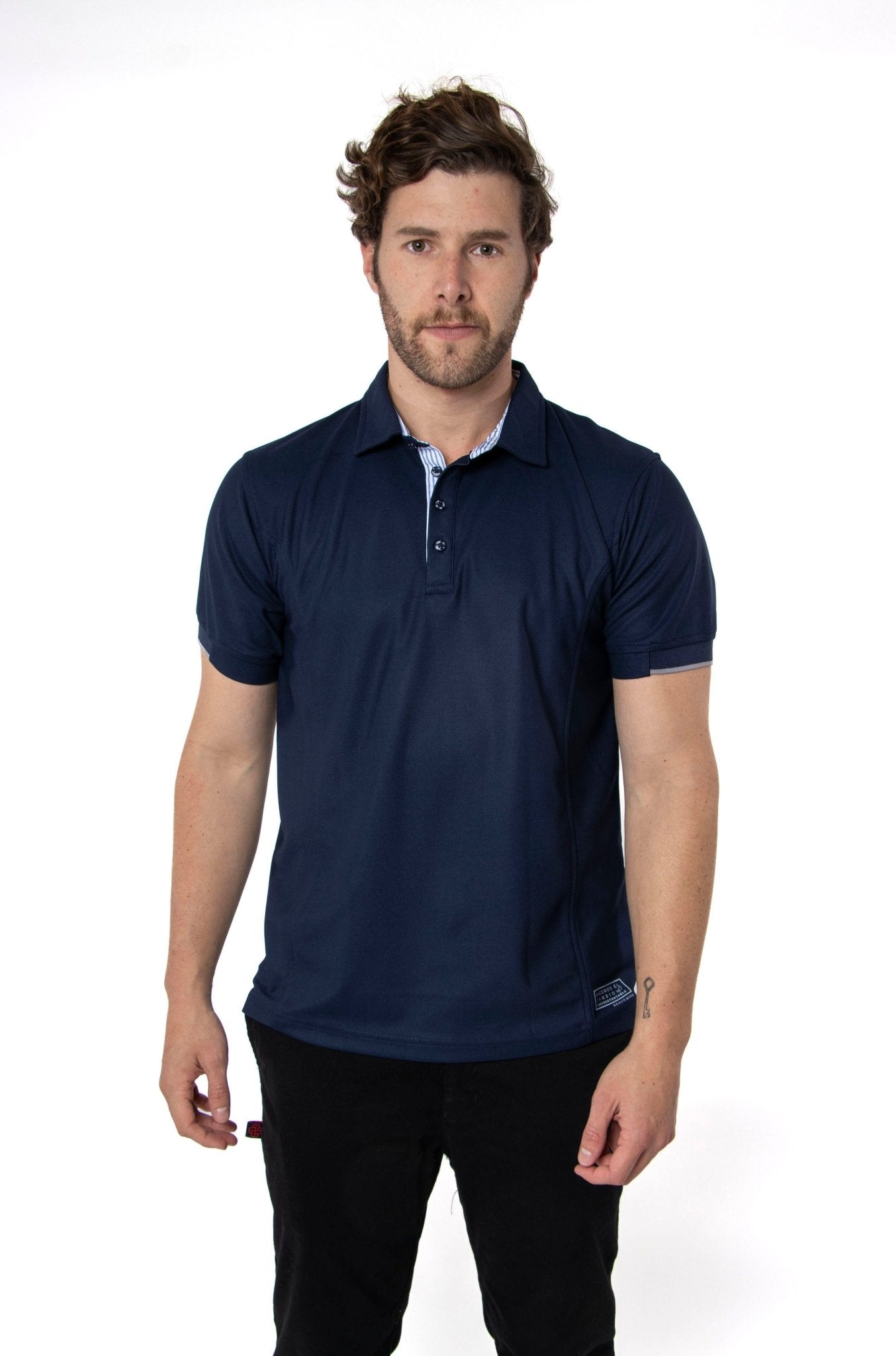 PLAYERA POLO SUSTENTABLE BILBAO HOMBRE #Color_Azul Marino