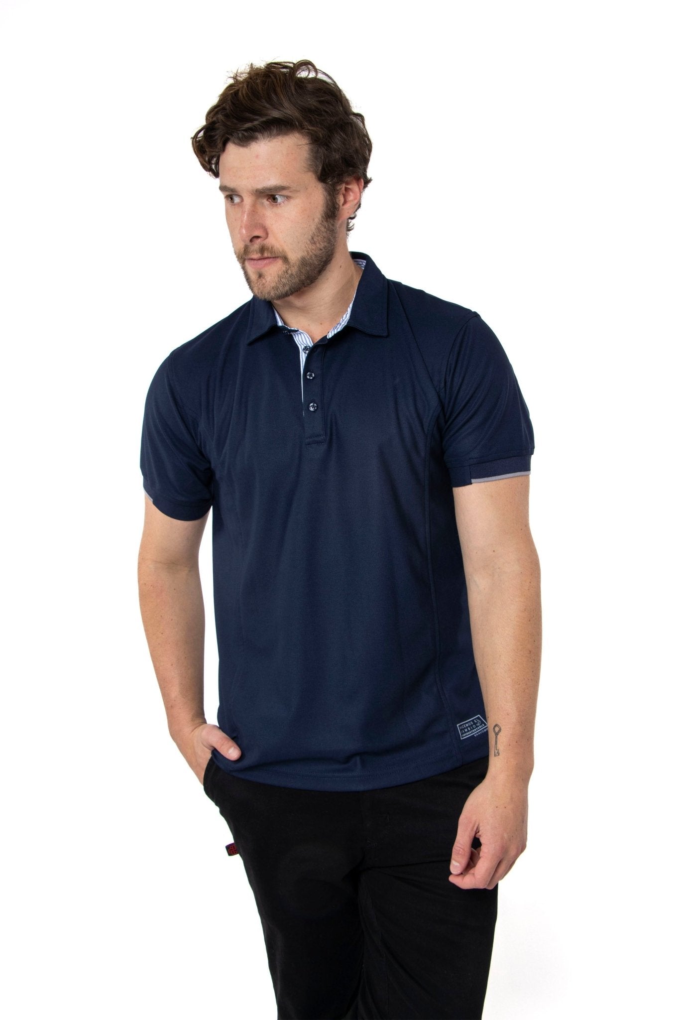 PLAYERA POLO SUSTENTABLE BILBAO HOMBRE #Color_Azul Marino