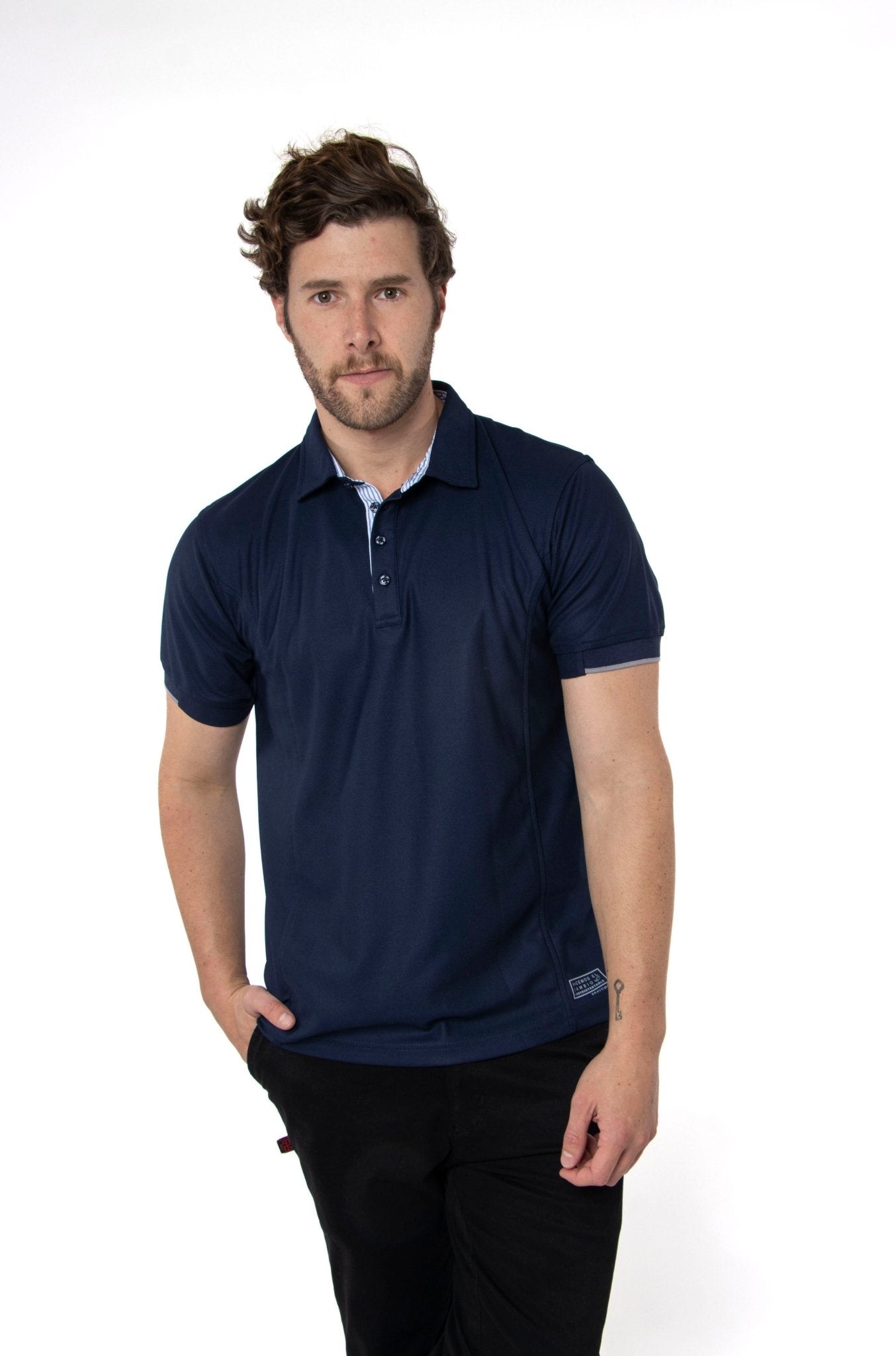 PLAYERA POLO SUSTENTABLE BILBAO HOMBRE #Color_Azul Marino
