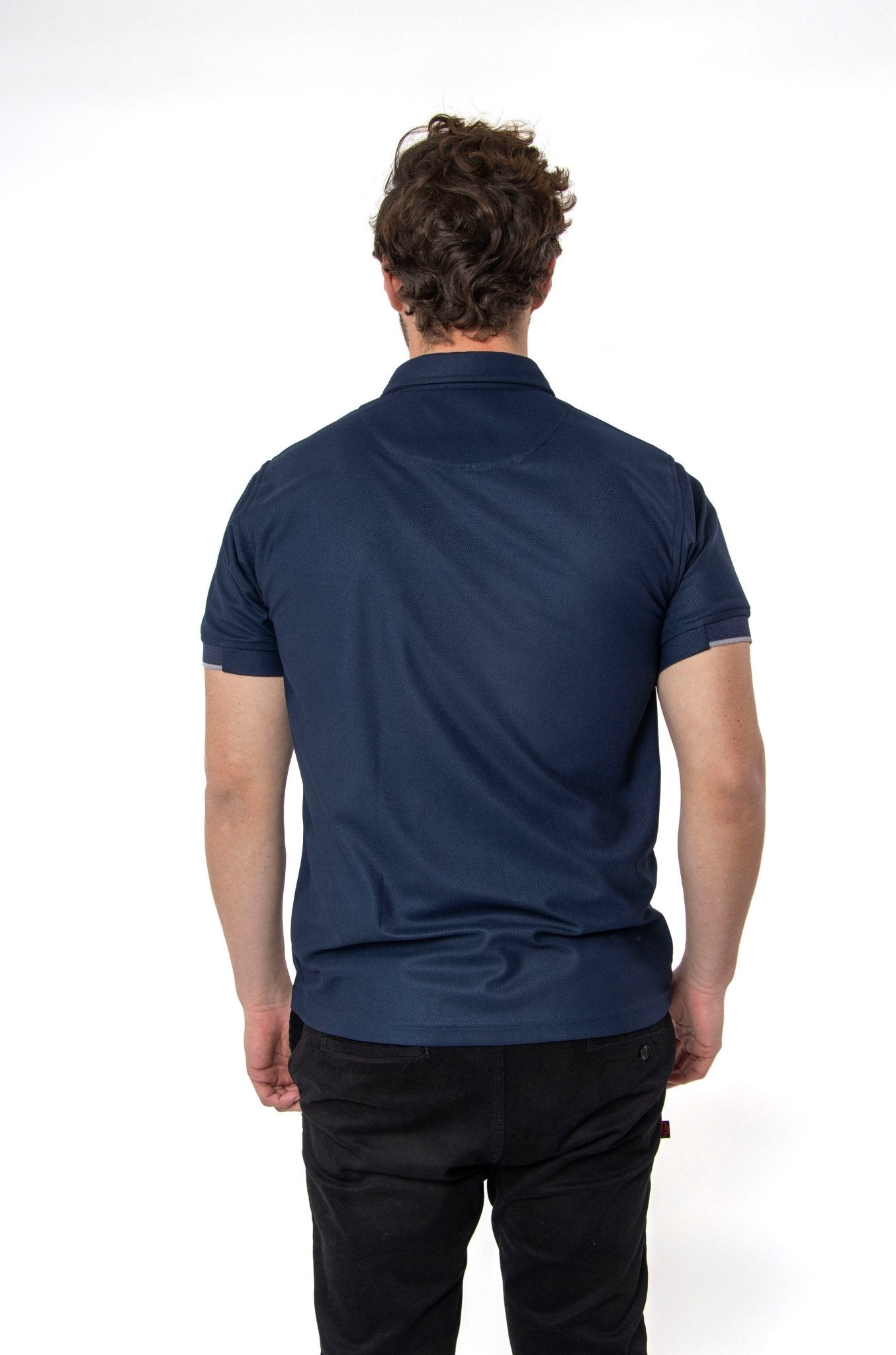 PLAYERA POLO SUSTENTABLE BILBAO HOMBRE #Color_Azul Marino