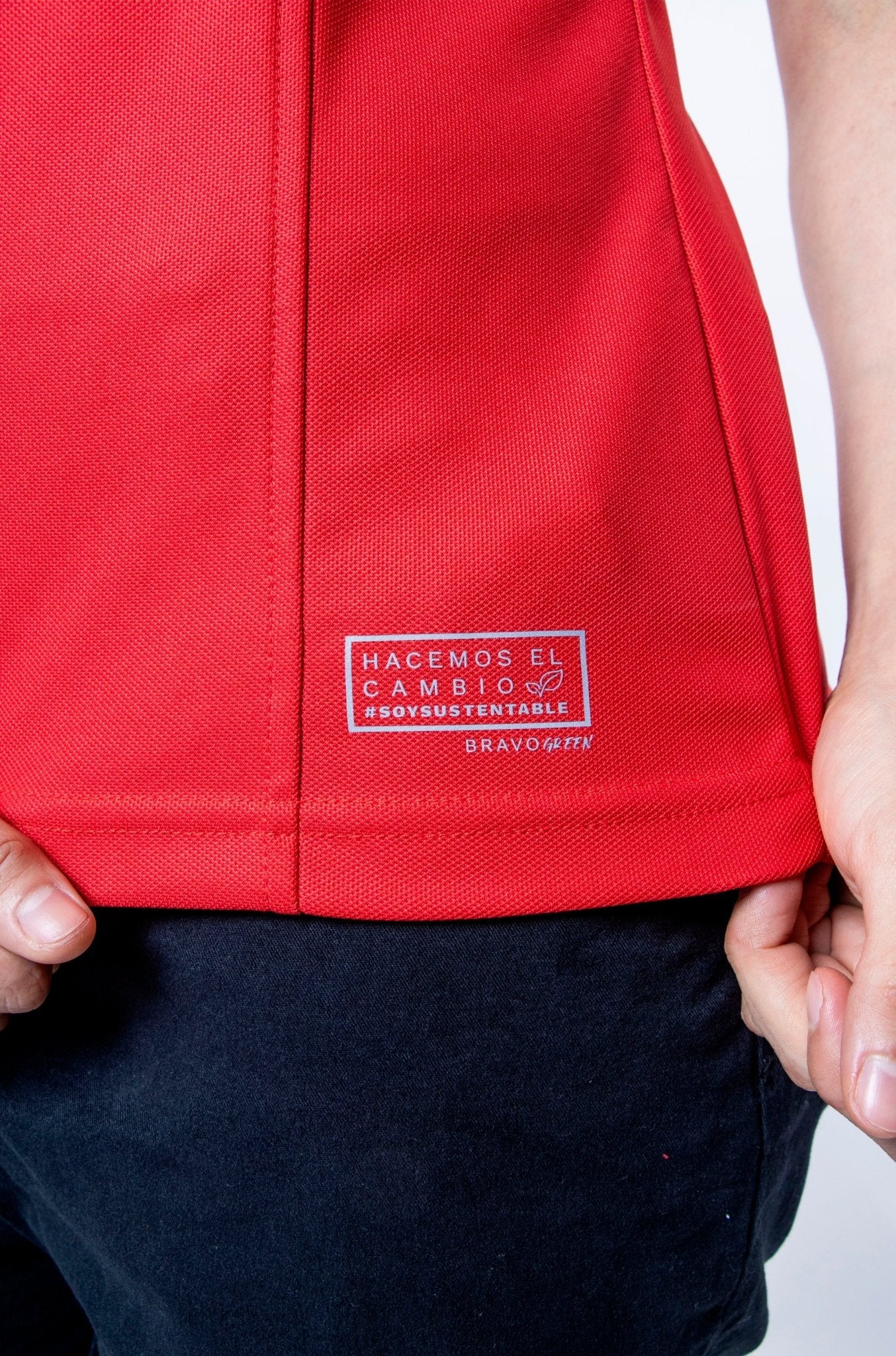 PLAYERA POLO SUSTENTABLE BILBAO HOMBRE #Color_Rojo