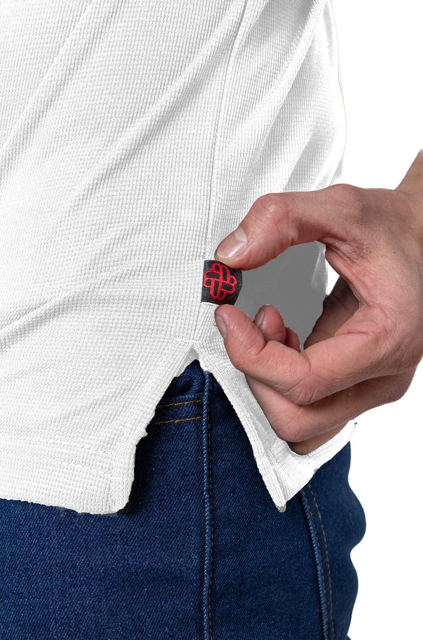 PLAYERA TIPO POLO DRY FIT PAMPLONA HOMBRE SUSTENTABLE #Color_Blanco