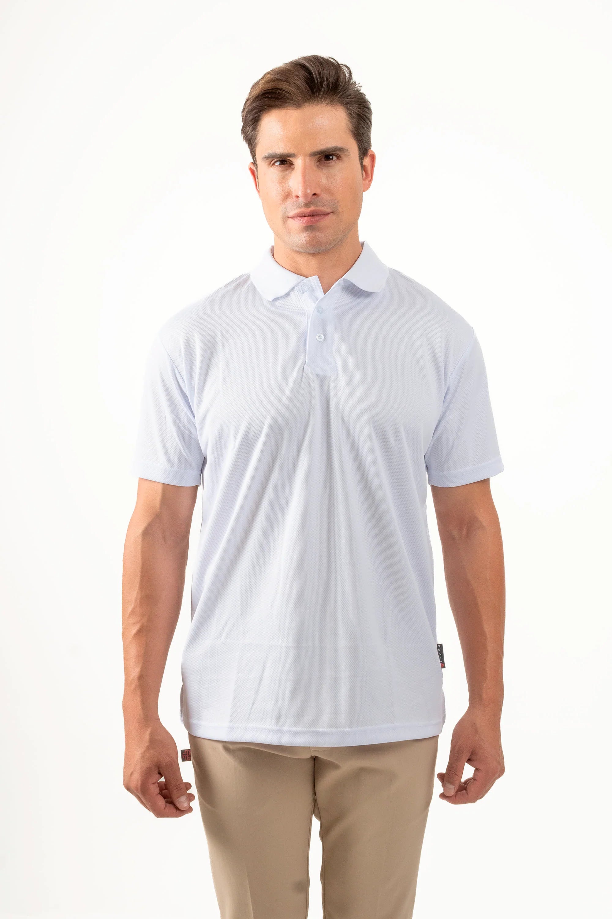 PLAYERA POLO CARACAS CABALLERO #Color_Blanco