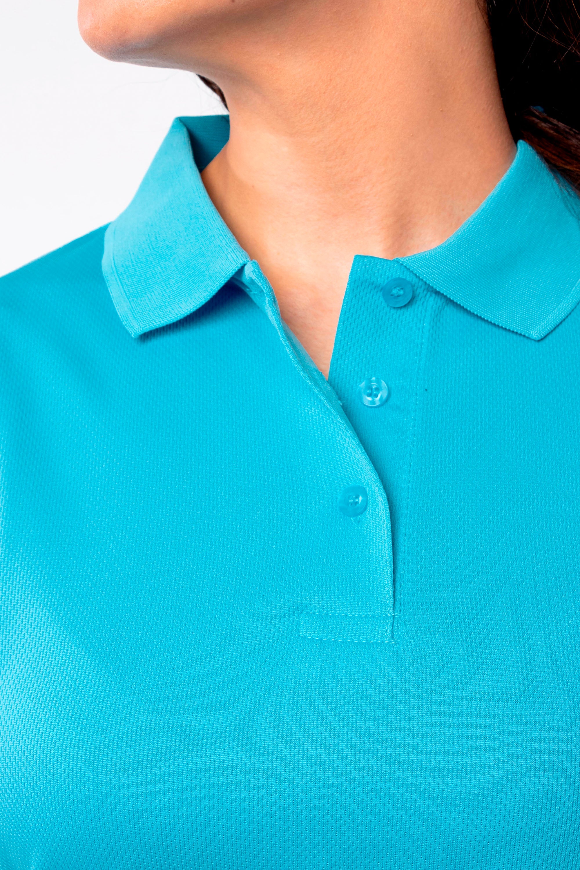 PLAYERA POLO CARACAS DAMA #Color_Azul Cielo