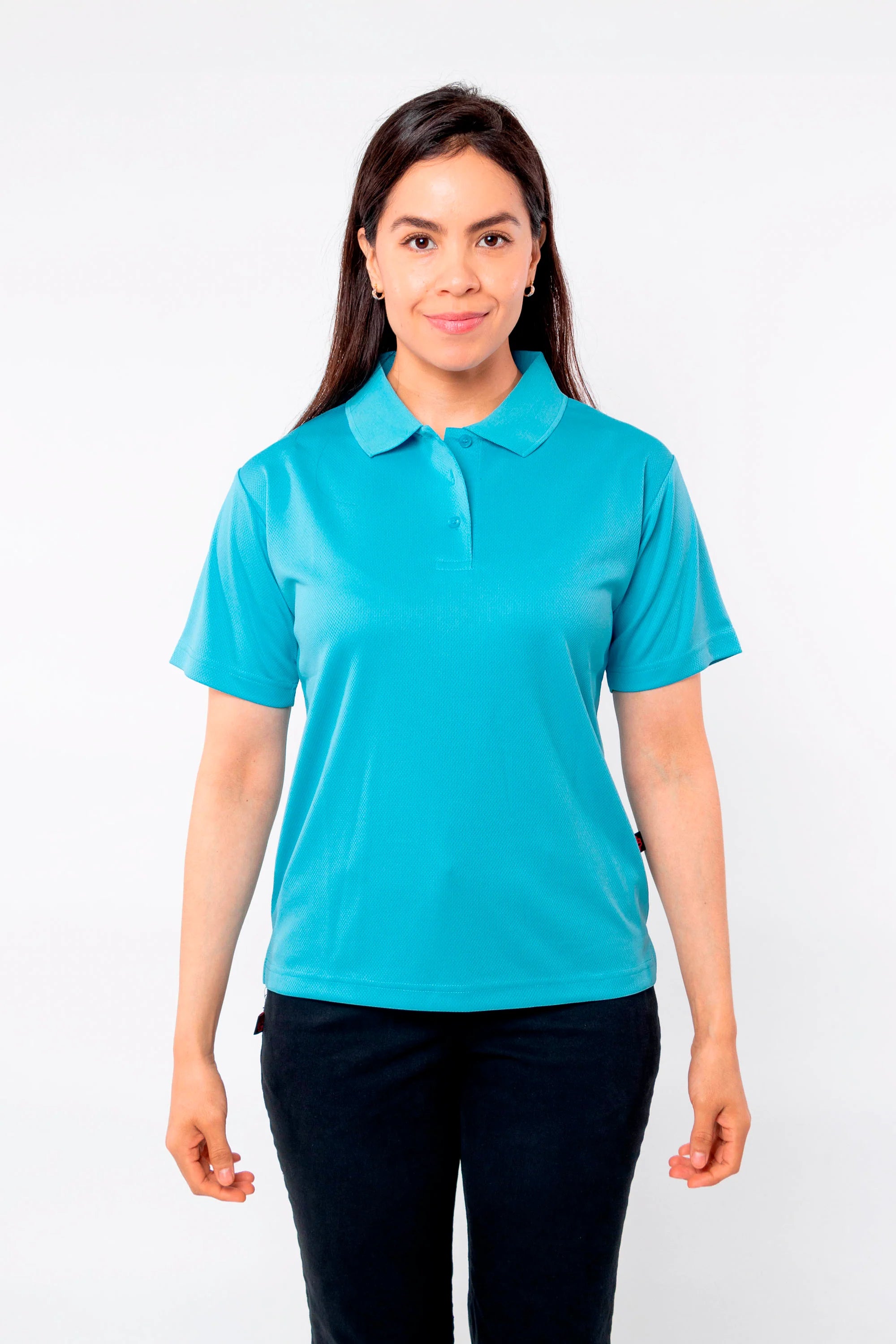 PLAYERA POLO CARACAS DAMA #Color_Azul Cielo