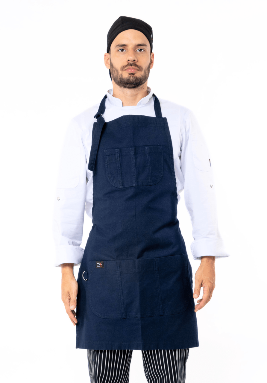 MANDIL DE GABARDINA VERONA #Color_Azul Marino