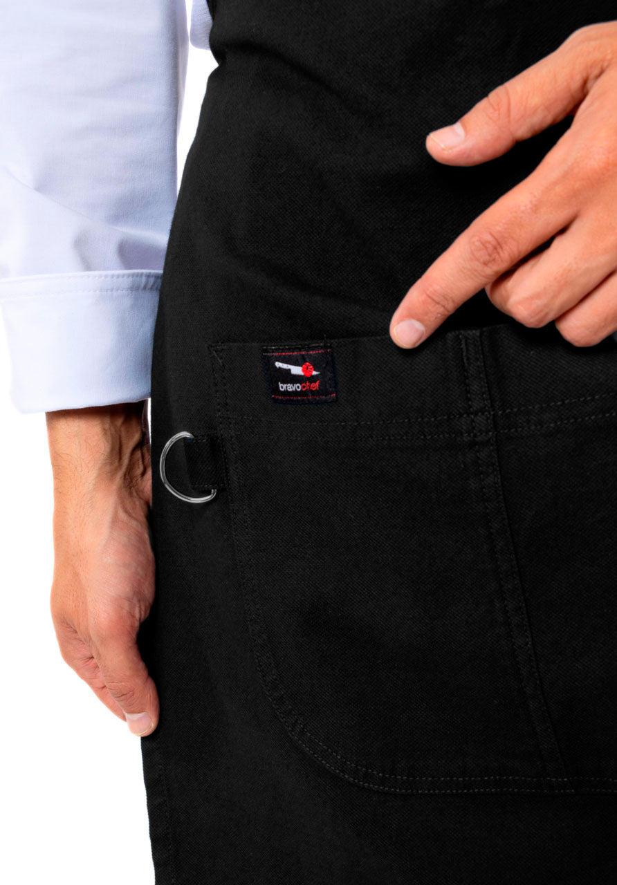 MANDIL DE GABARDINA VERONA #Color_Negro