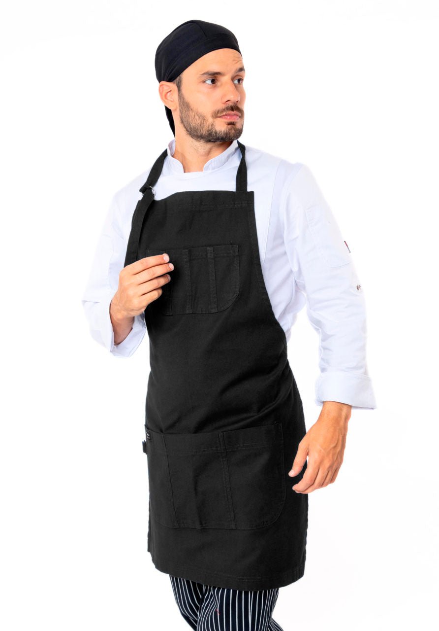 MANDIL DE GABARDINA VERONA #Color_Negro