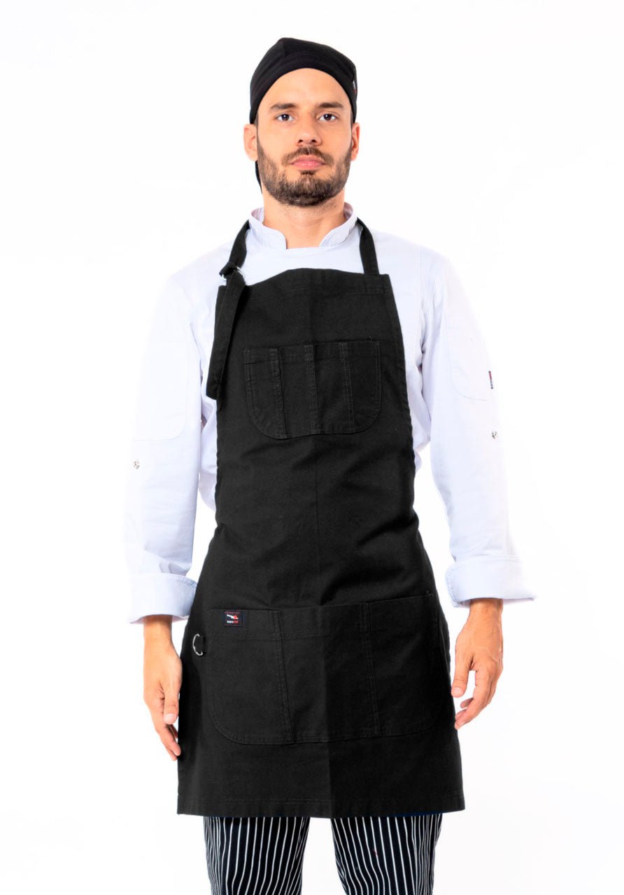 MANDIL DE GABARDINA VERONA #Color_Negro