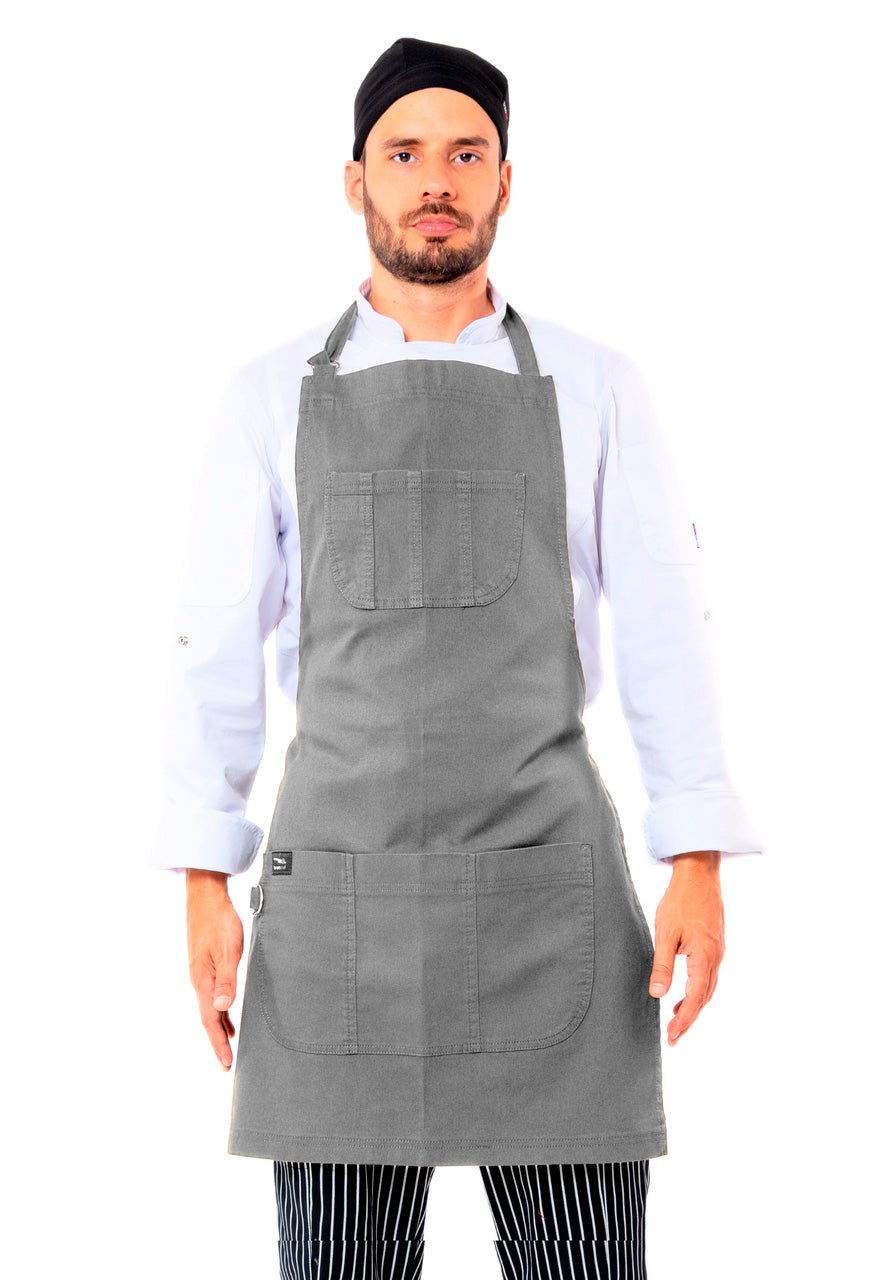 MANDIL DE GABARDINA VERONA #Color_Gris