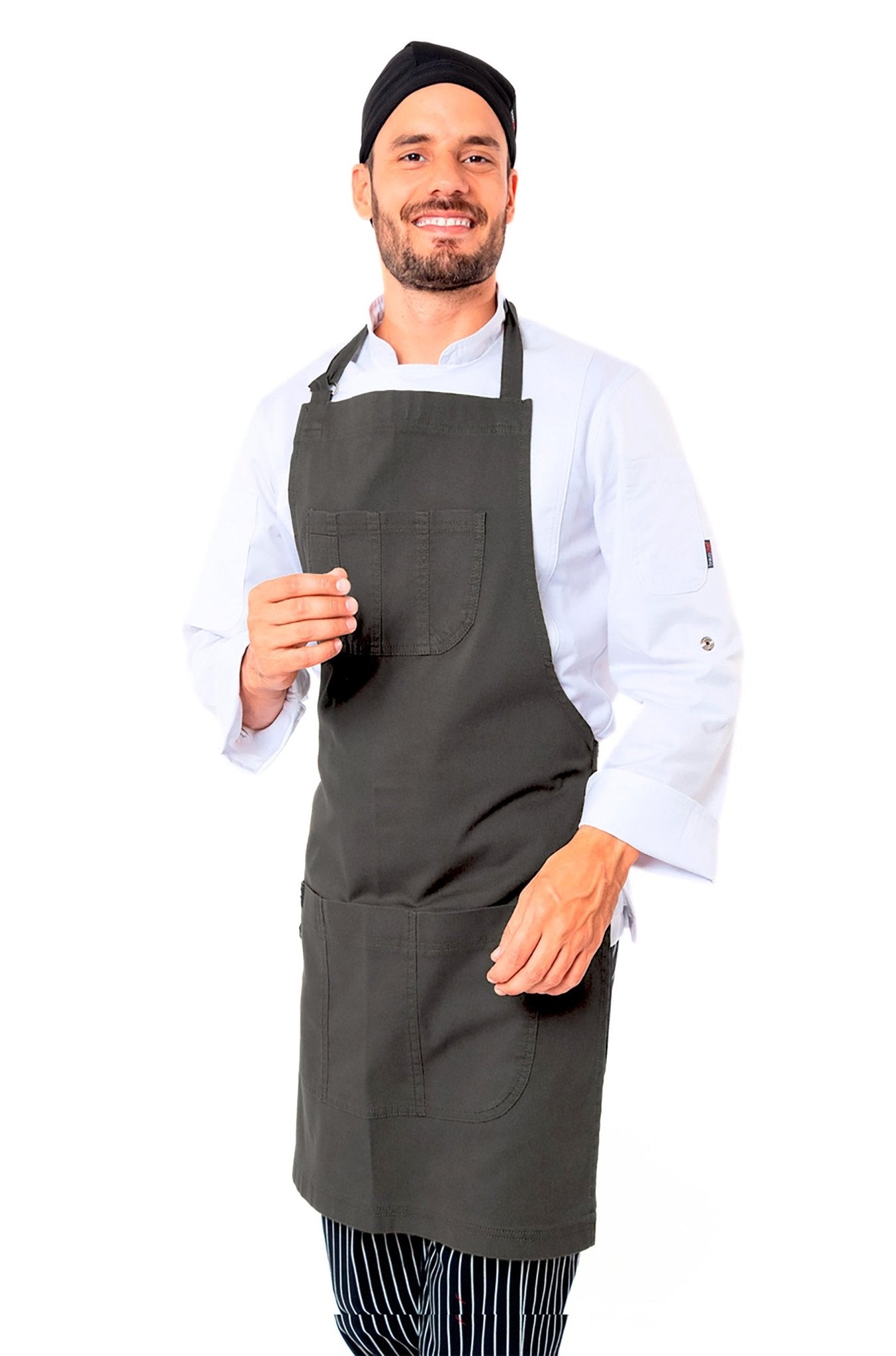 MANDIL DE GABARDINA VERONA #Color_Gris Oxford