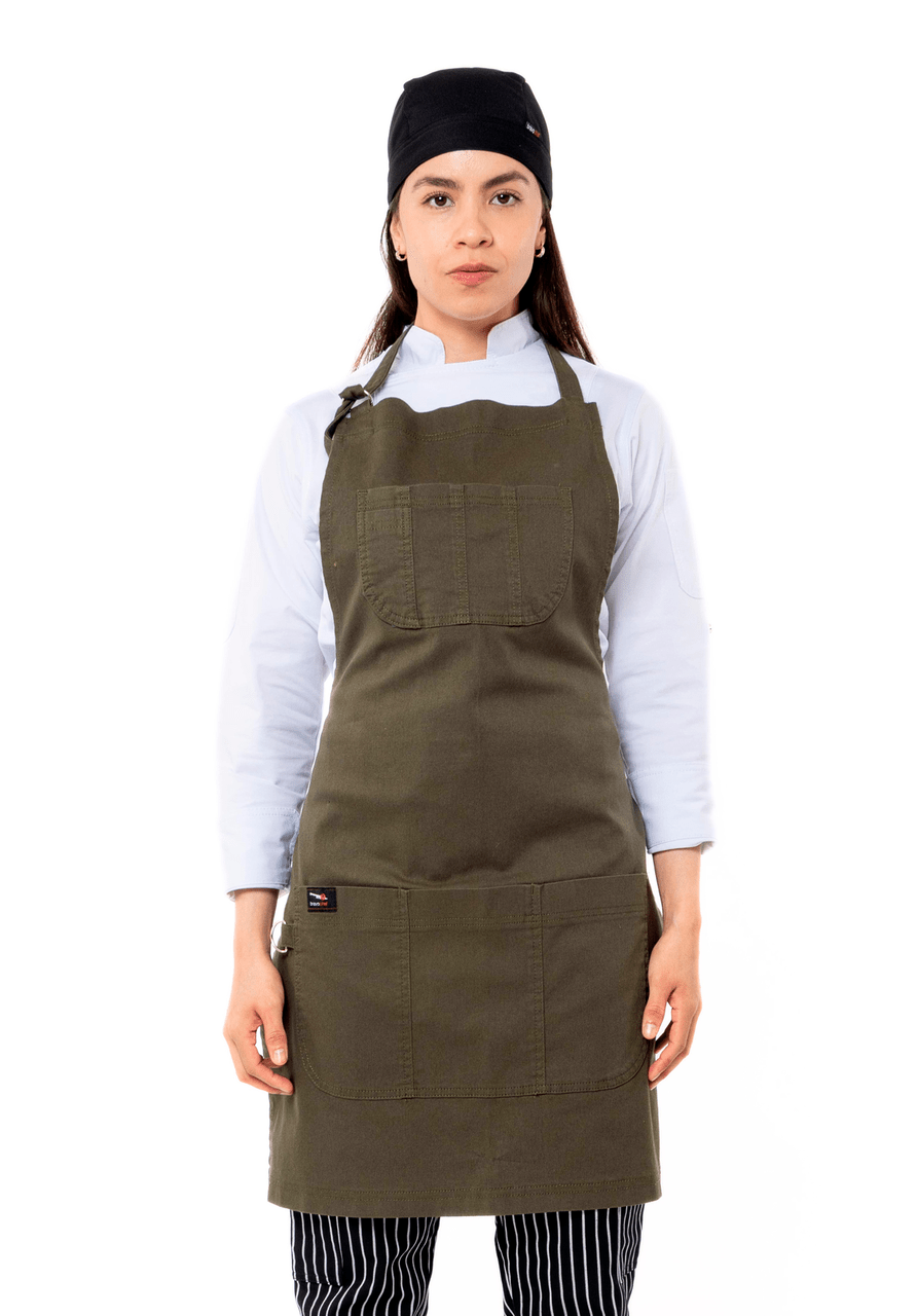 MANDIL DE GABARDINA VERONA #Color_Verde