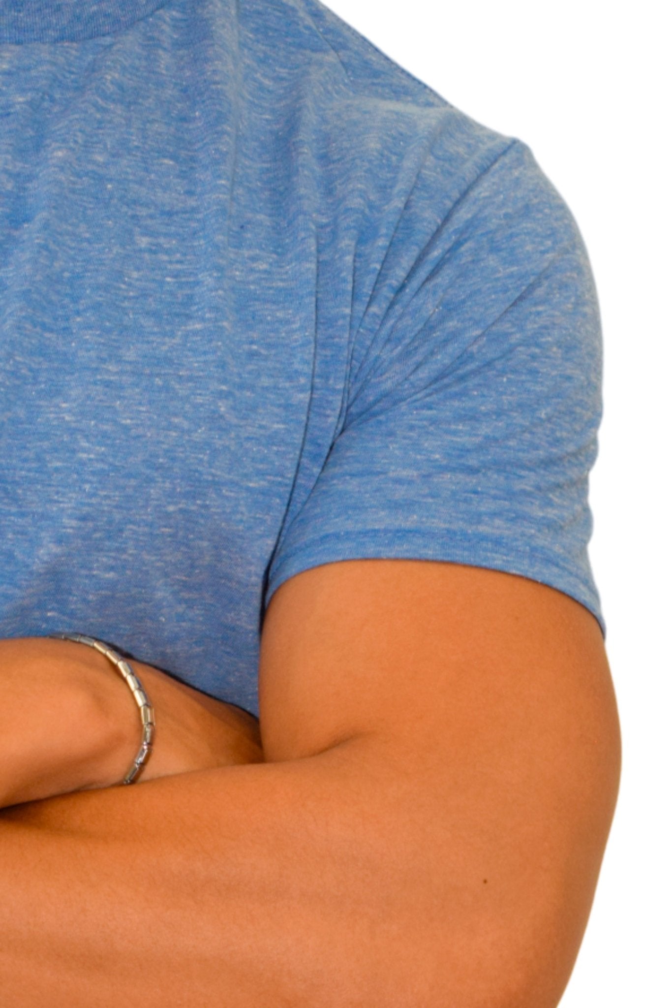 PLAYERA CUELLO REDONDO JASPE SPARTA HOMBRE #Color_Azul Jaspe