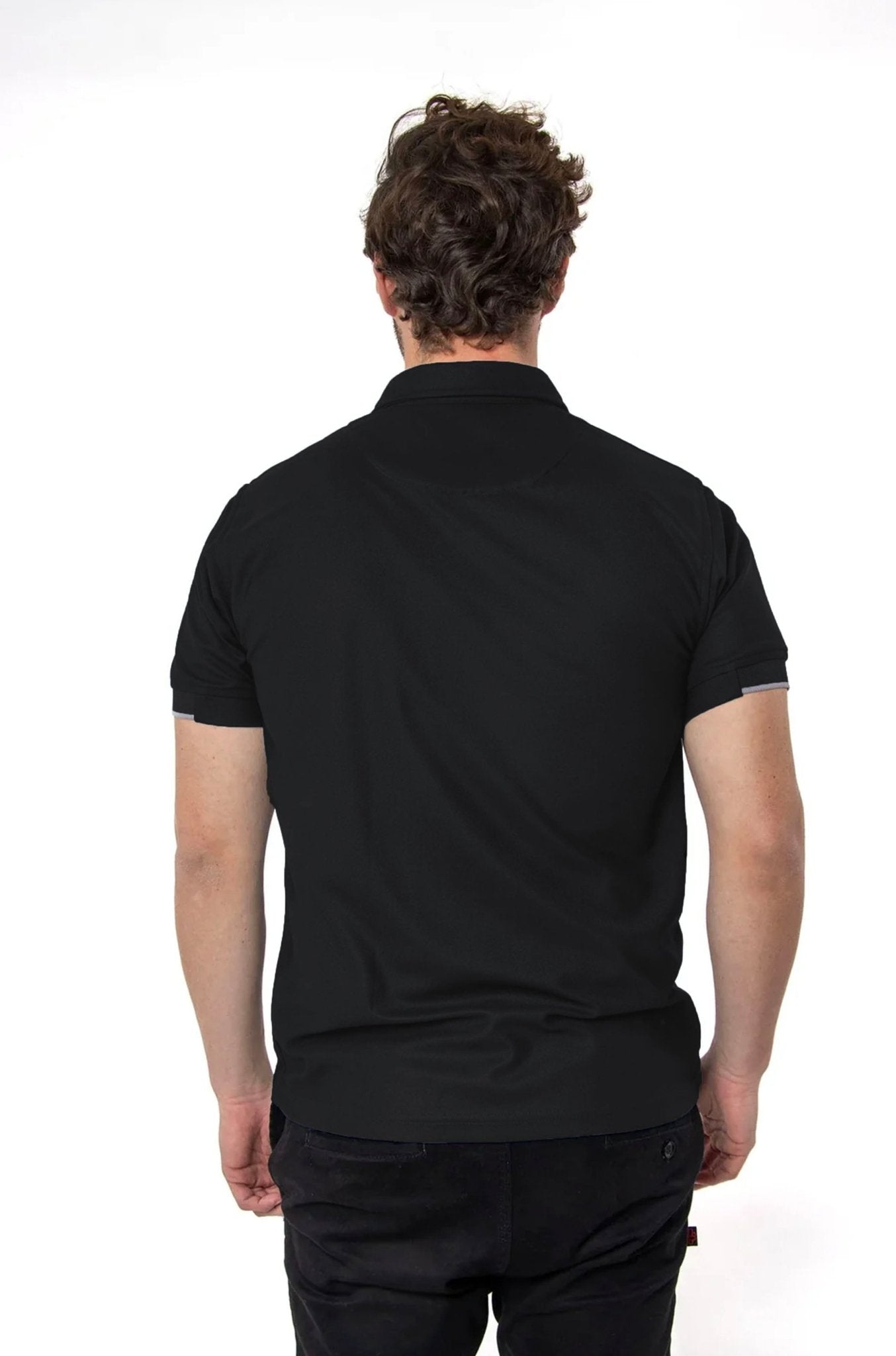 PLAYERA POLO SUSTENTABLE BILBAO HOMBRE #Color_Negro
