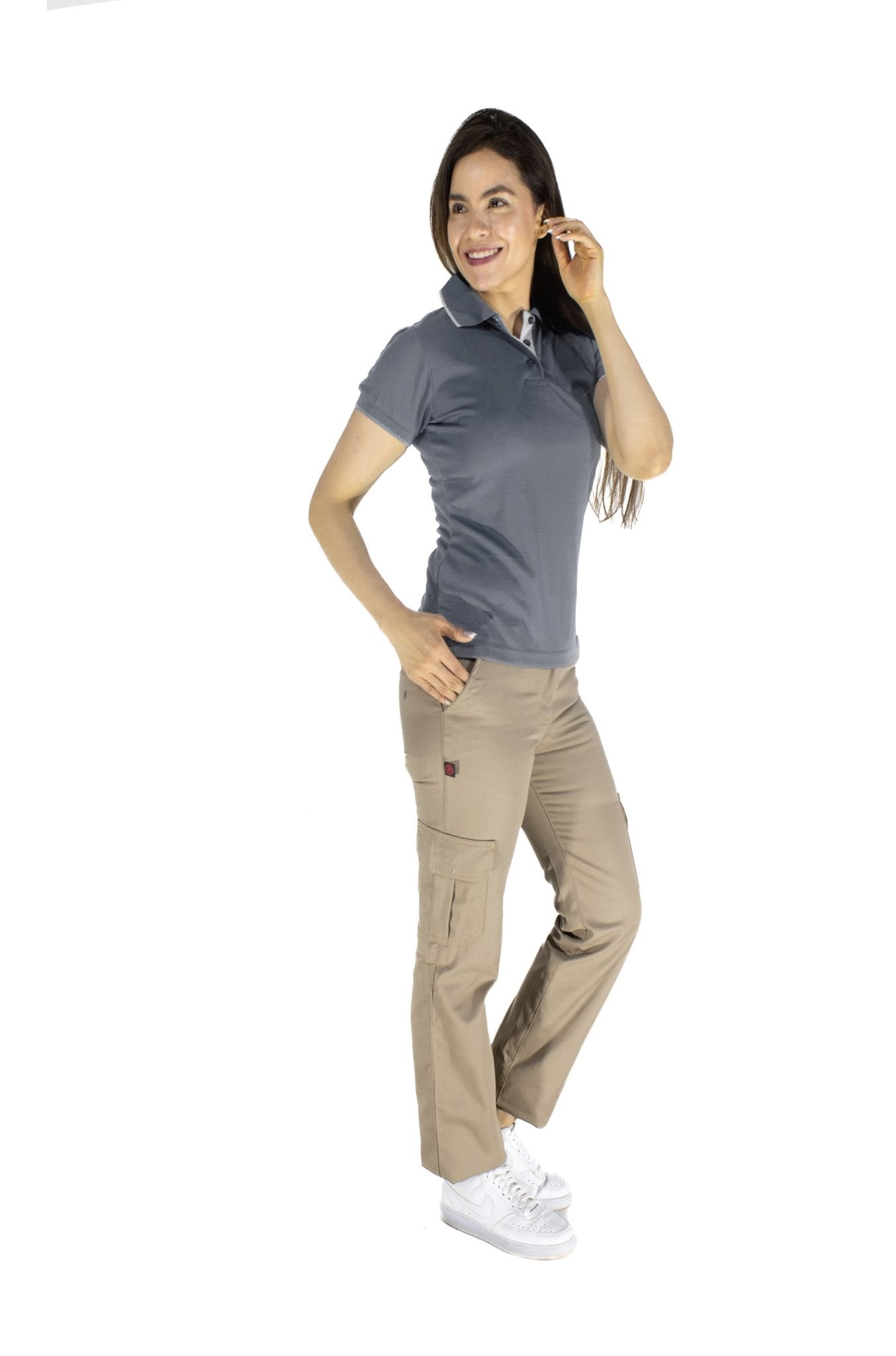 PLAYERA POLO BUENOS AIRES MUJER #Color_Gris