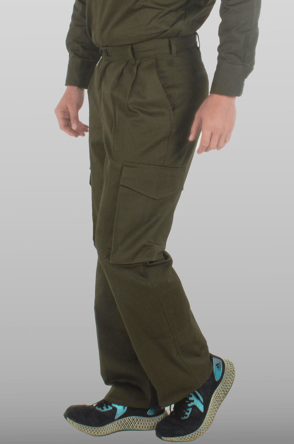 PANTALÓN INDUSTRIAL TIPO CARGO BANGKOK HOMBRE #Color_Verde