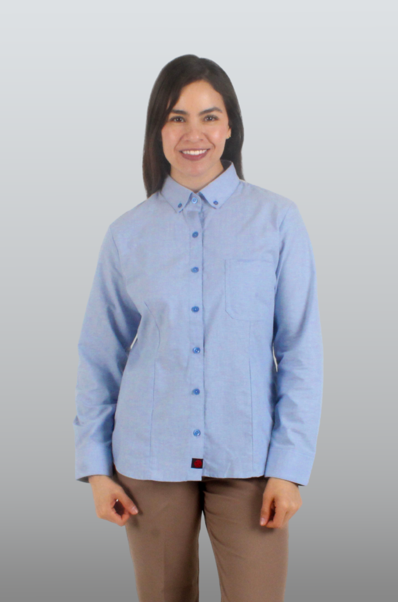 CAMISA EJECUTIVA LEÓN DAMA #Color_Azul