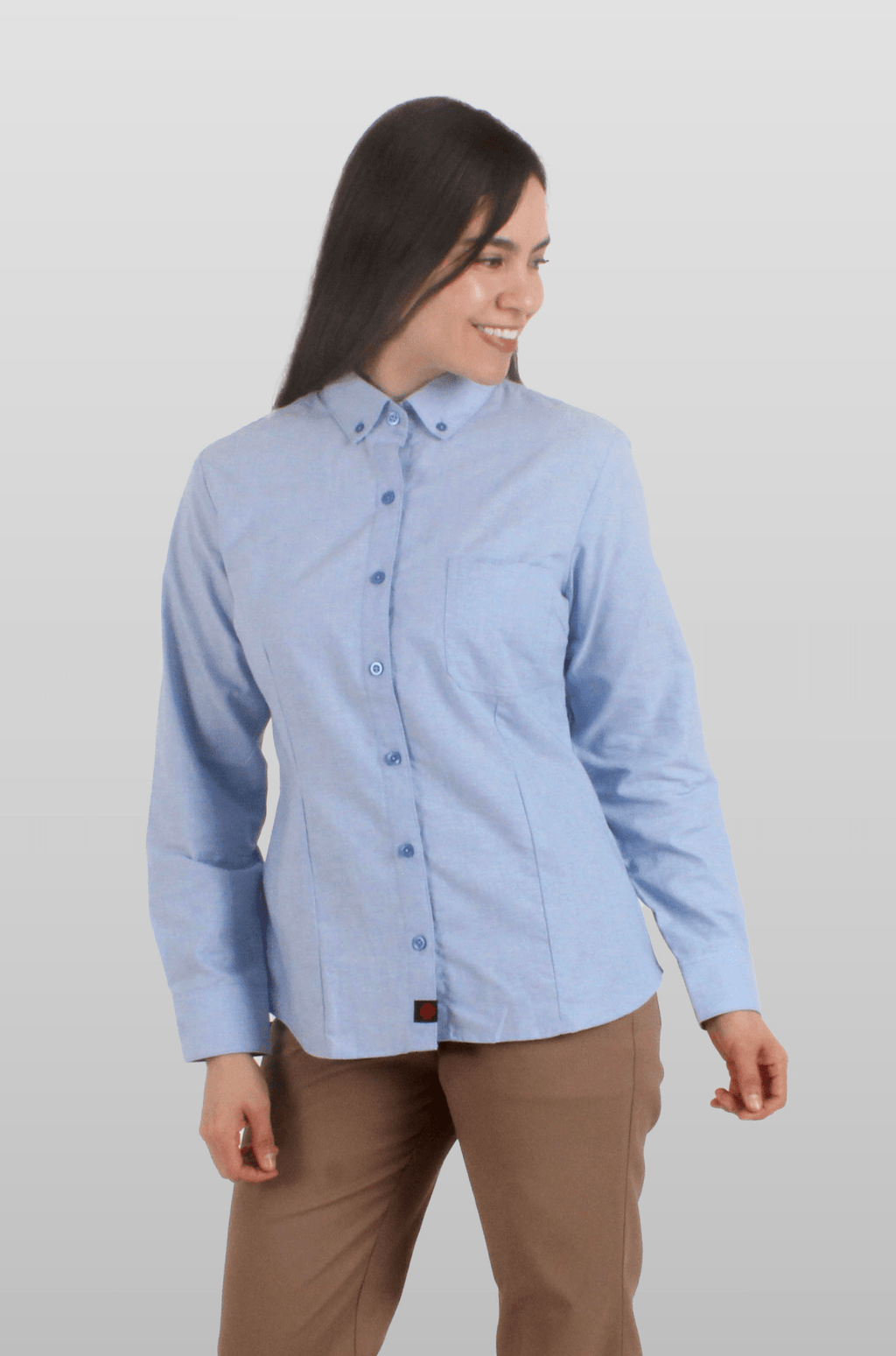CAMISA EJECUTIVA LEÓN DAMA #Color_Azul