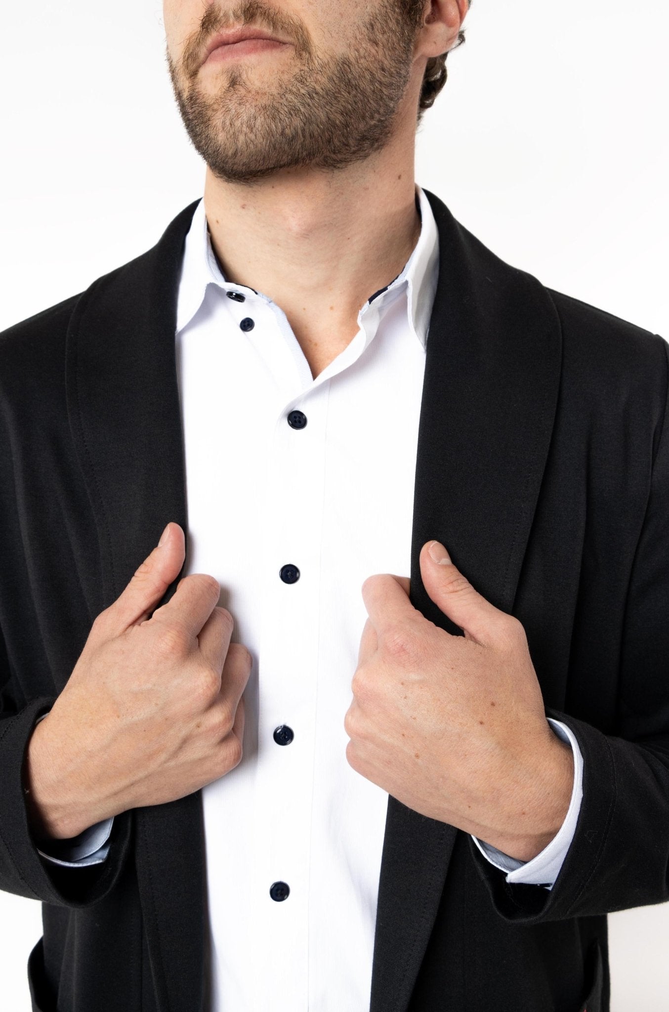 SACO TIPO BLAZER HOUSTON HOMBRE #Color_Negro