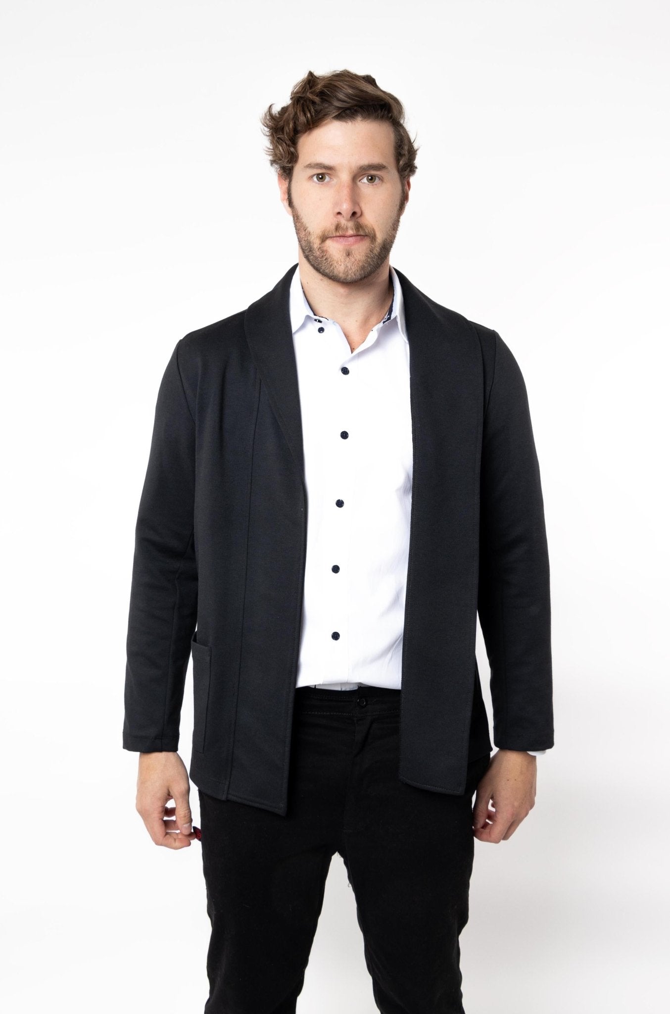 SACO TIPO BLAZER HOUSTON HOMBRE #Color_Negro