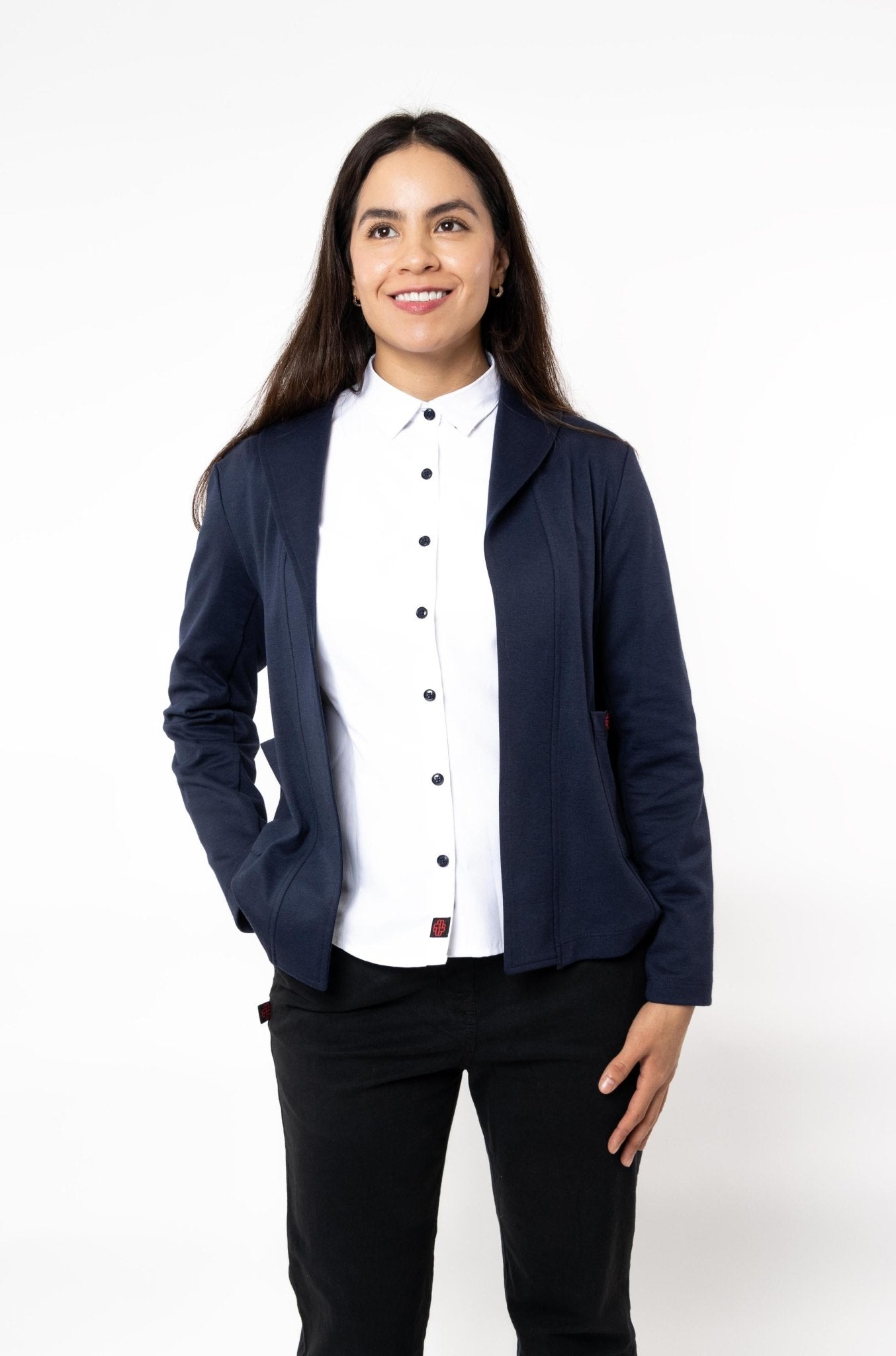 SACO TIPO BLAZER HOUSTON MUJER #Color_Azul Marino