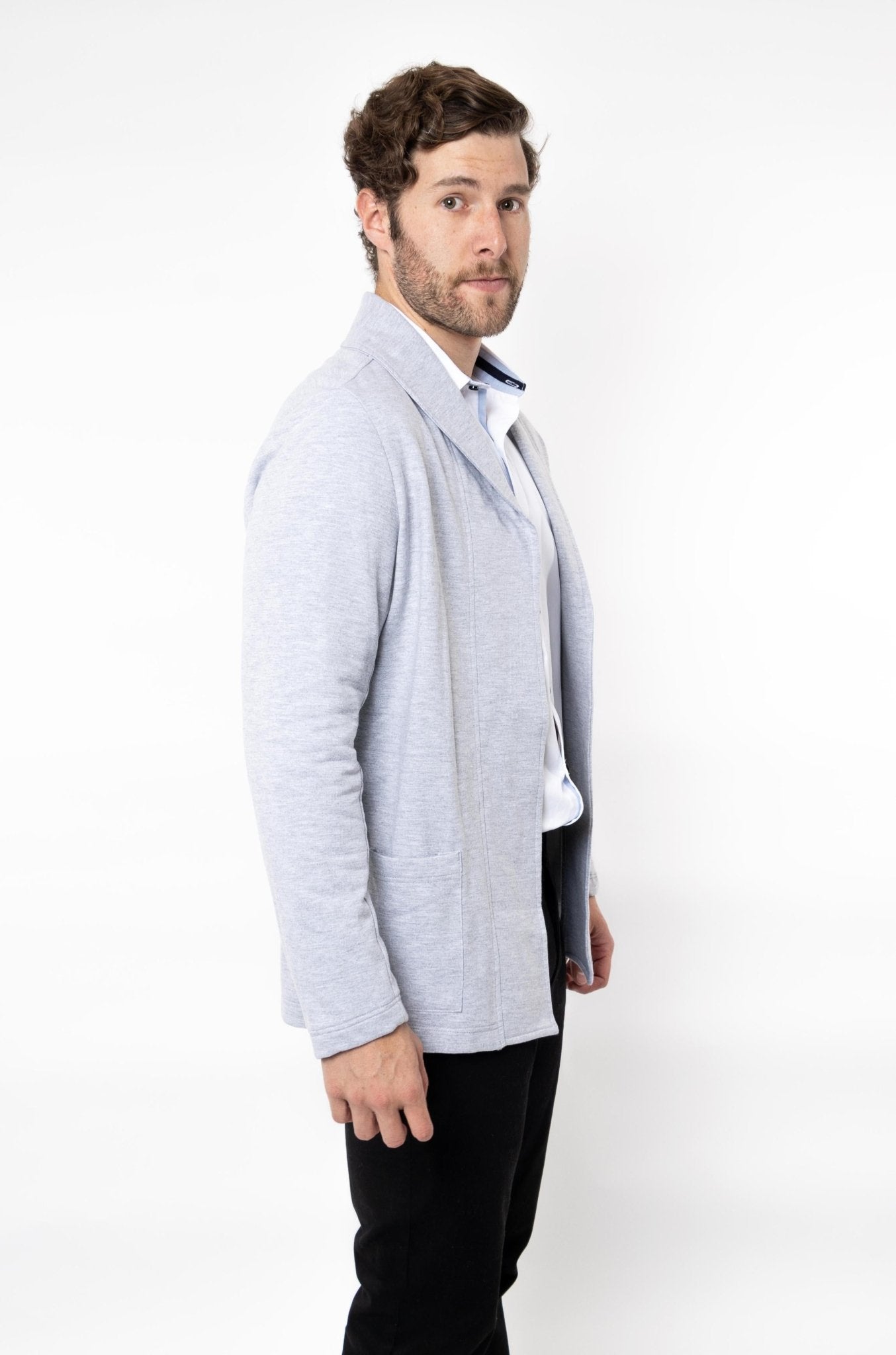 SACO TIPO BLAZER HOUSTON HOMBRE #Color_Gris
