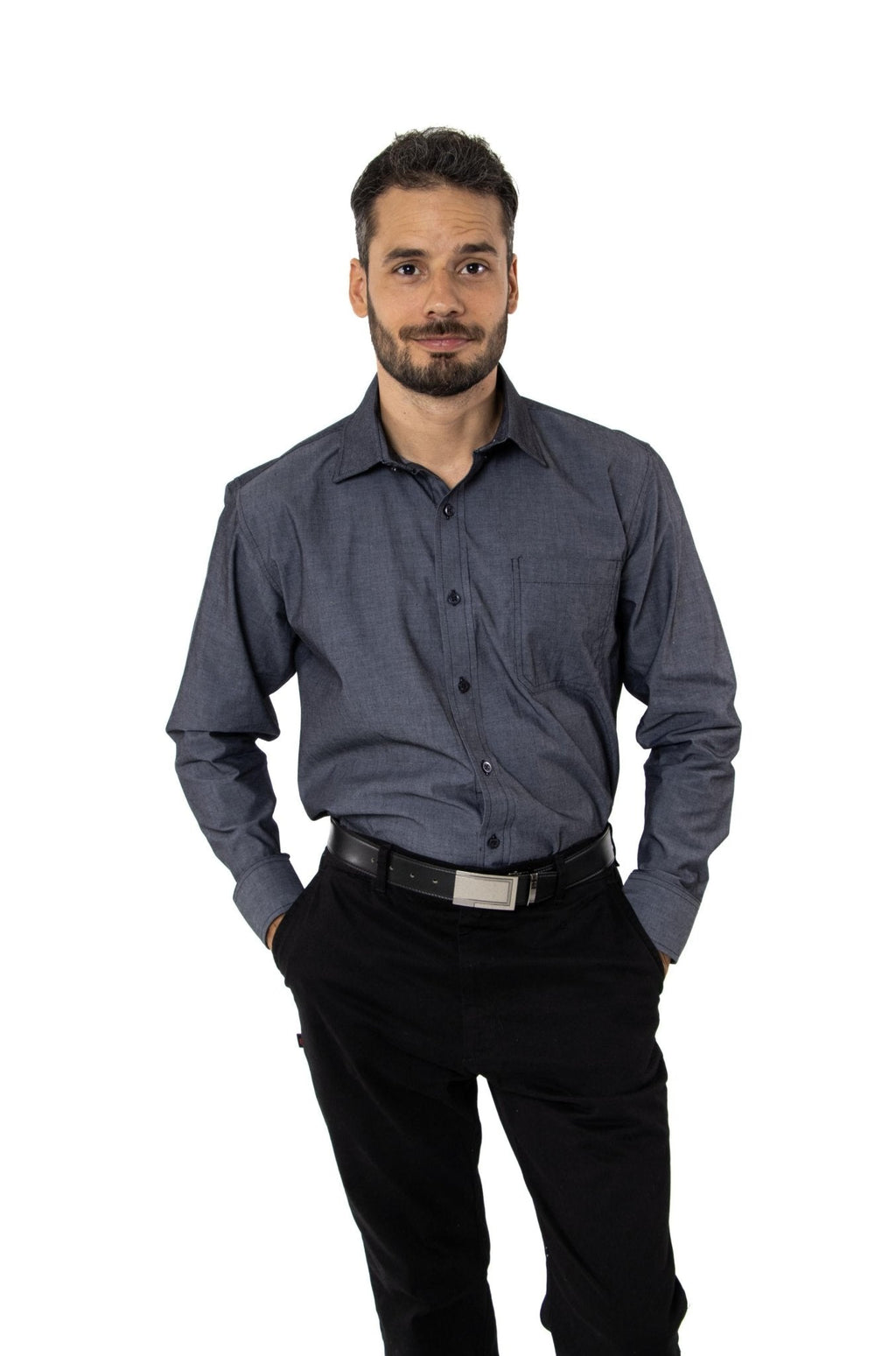 CAMISA CASUAL SLIM FIT MANGA LARGA HAMBURGO HOMBRE