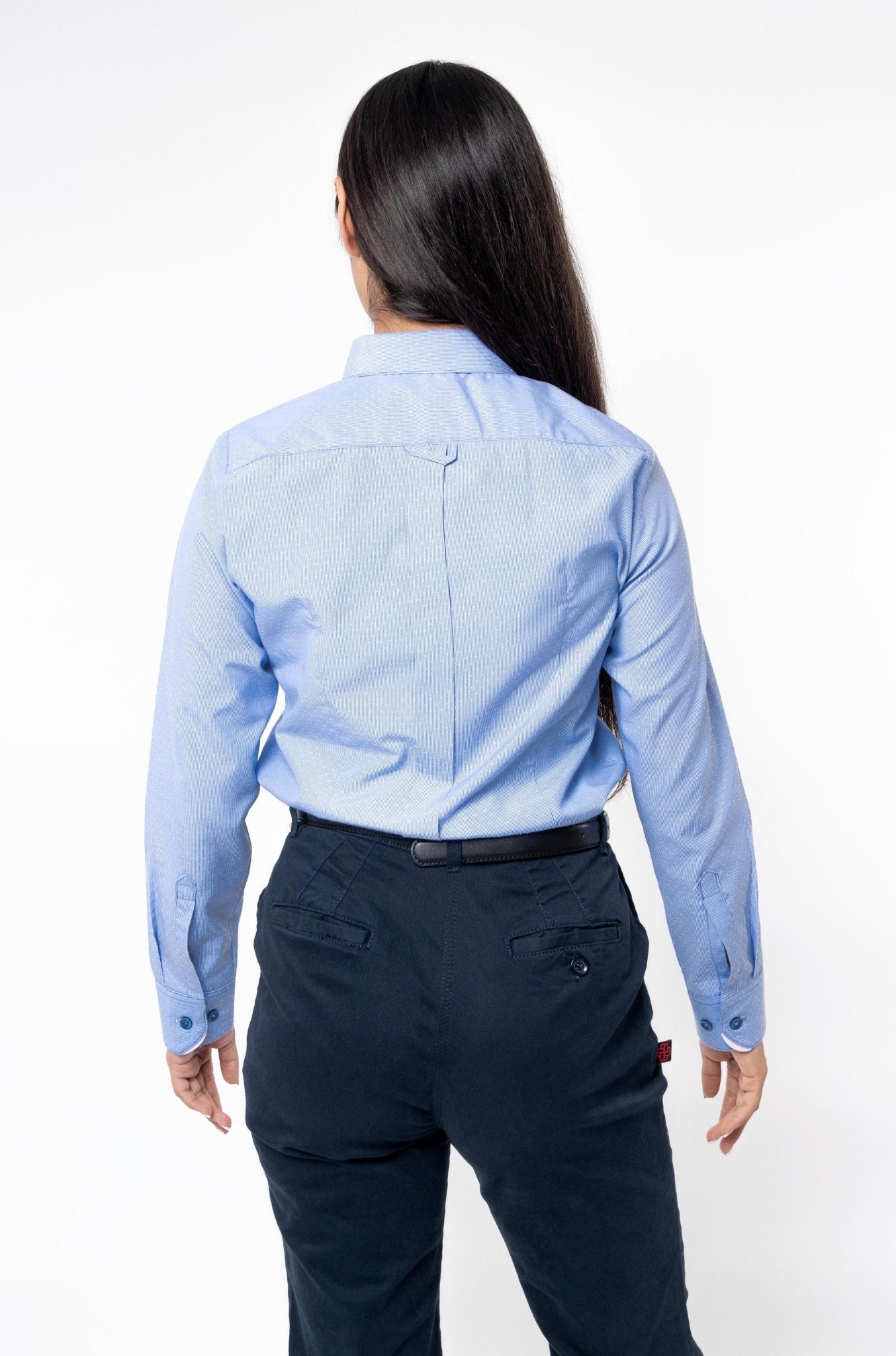 CAMISA FORMAL SLIM FIT MANGA LARGA GINEBRA MUJER