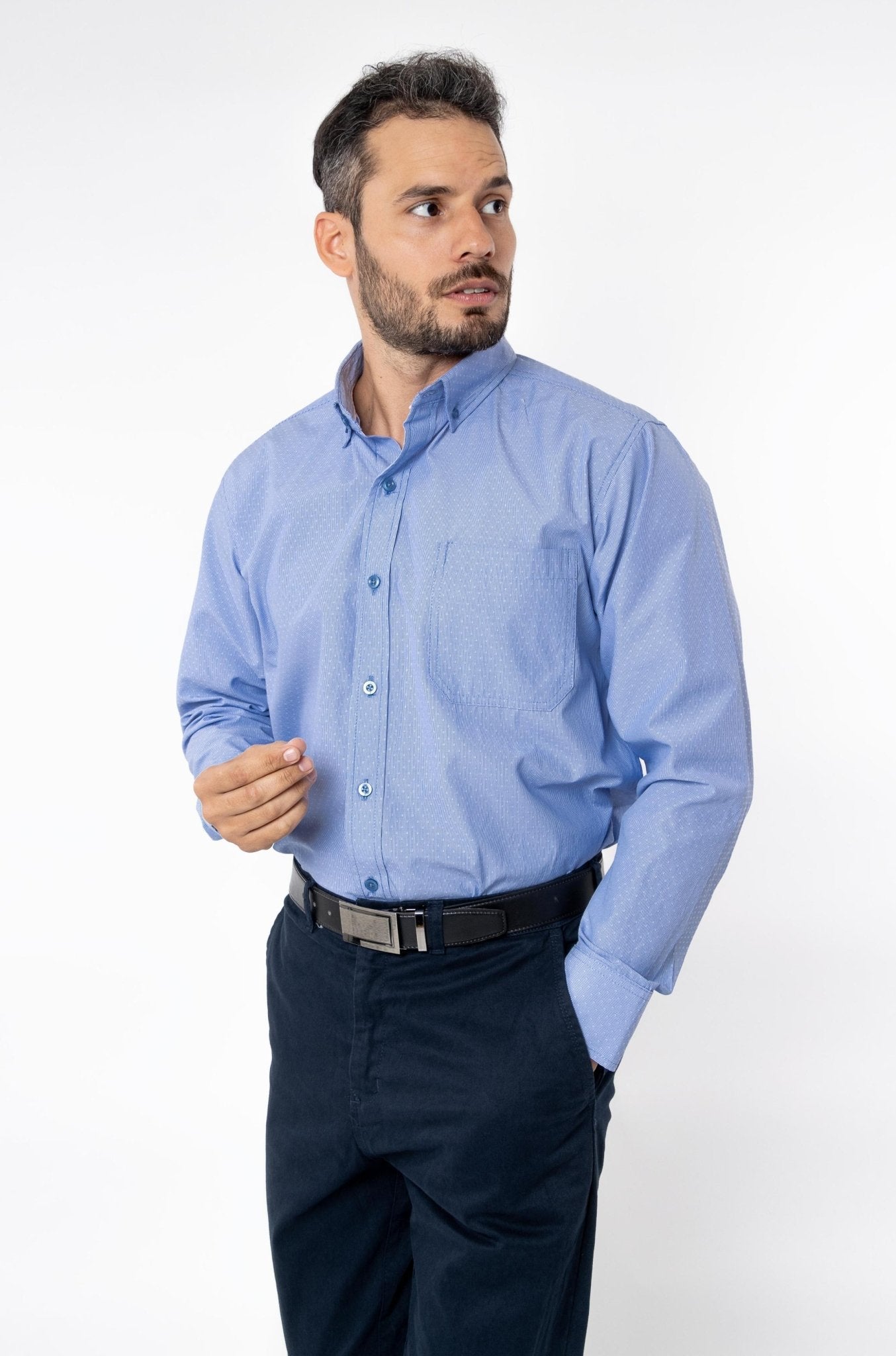 CAMISA FORMAL SLIM FIT MANGA LARGA GINEBRA HOMBRE