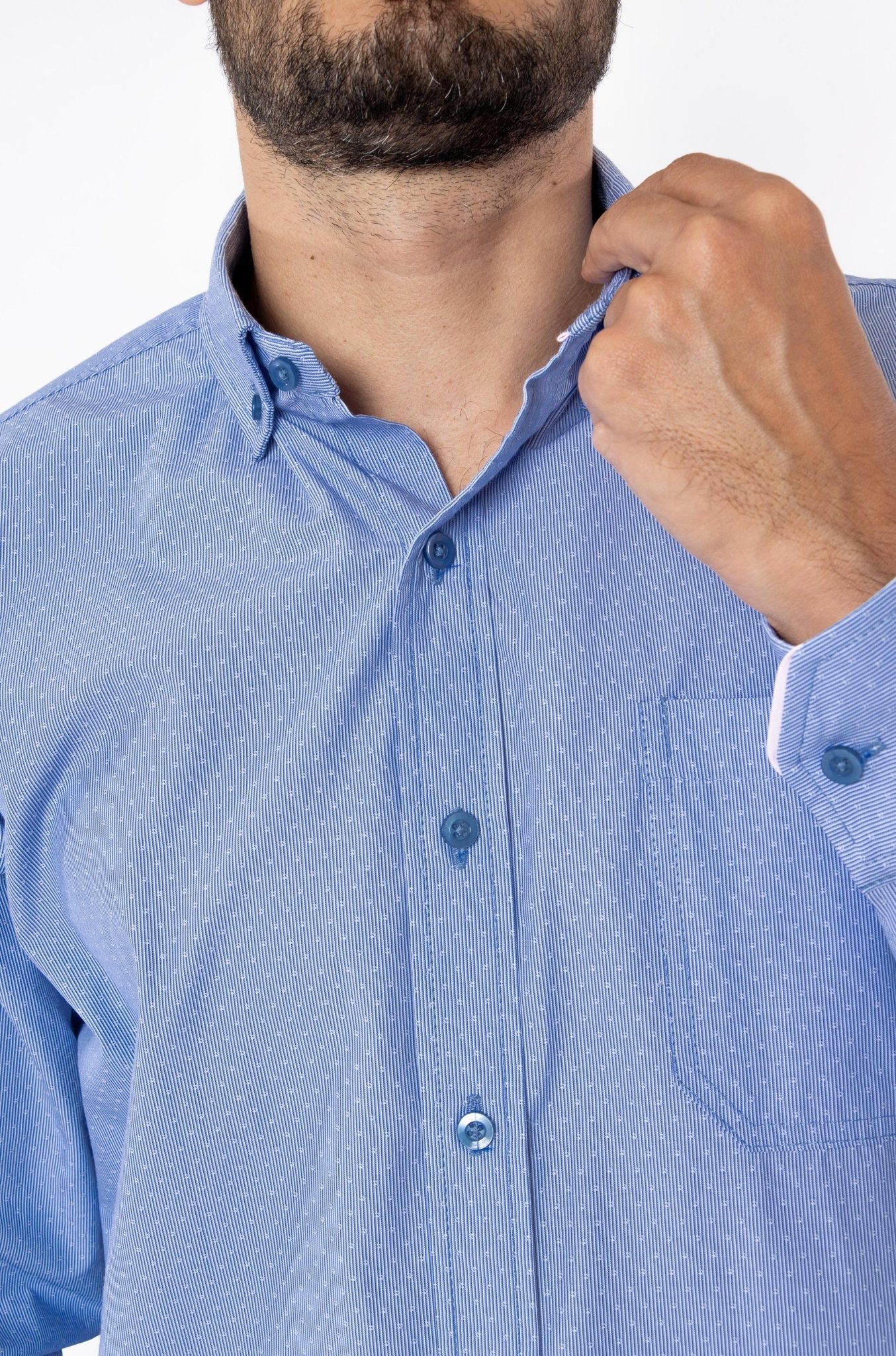 CAMISA FORMAL SLIM FIT MANGA LARGA GINEBRA HOMBRE