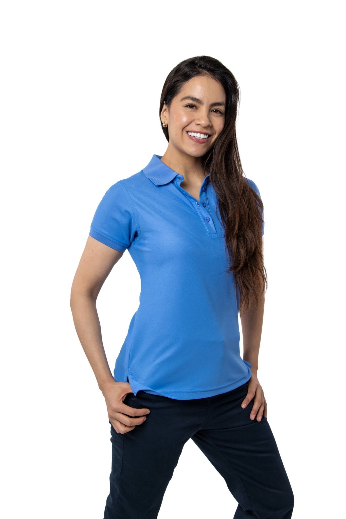 PLAYERA TIPO POLO ULTRA DRYFIT MANCHESTER MUJER #Color_Azul