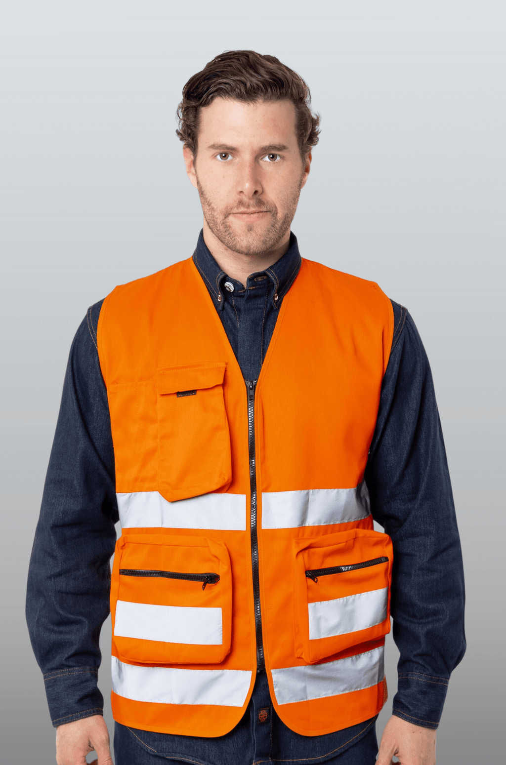 CHALECO DE SEGURIDAD VARSOVIA UNISEX #Color_Naranja