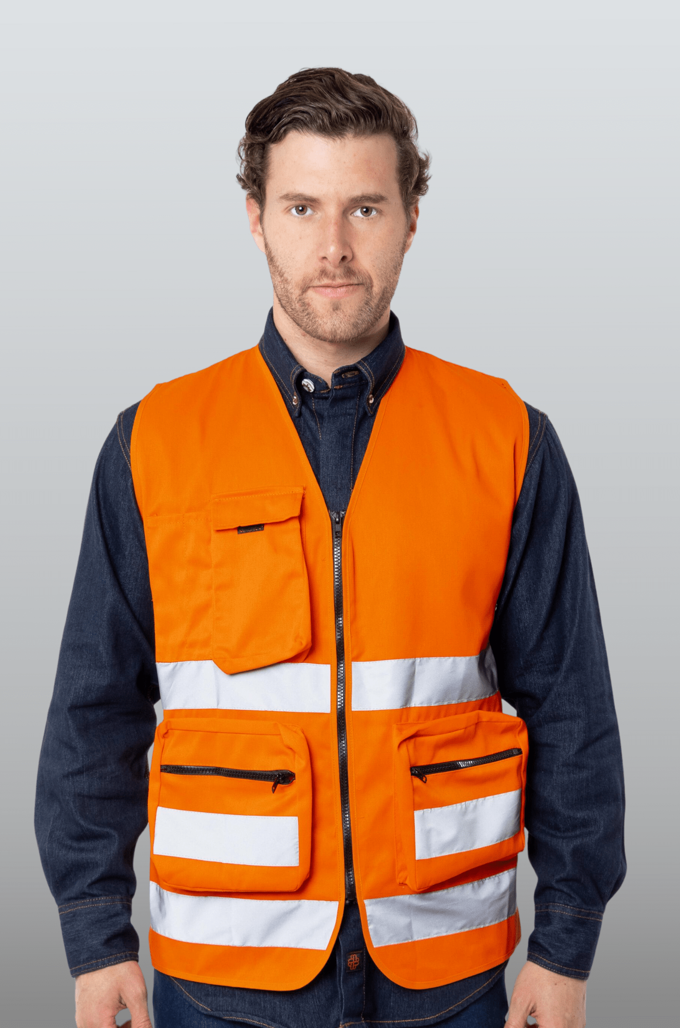 CHALECO DE SEGURIDAD VARSOVIA UNISEX #Color_Naranja