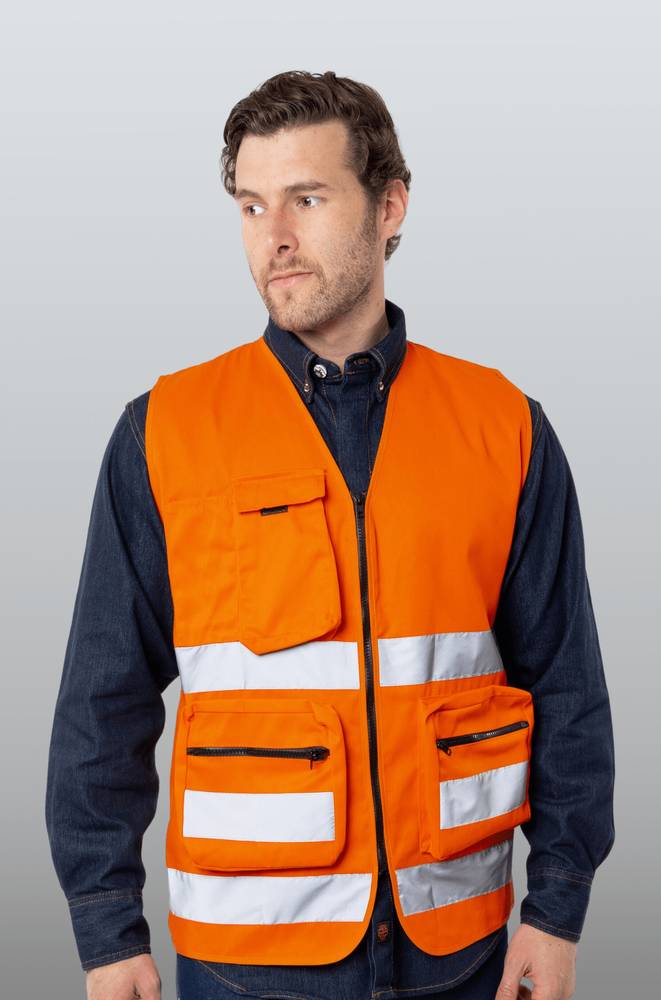 CHALECO DE SEGURIDAD VARSOVIA UNISEX #Color_Naranja