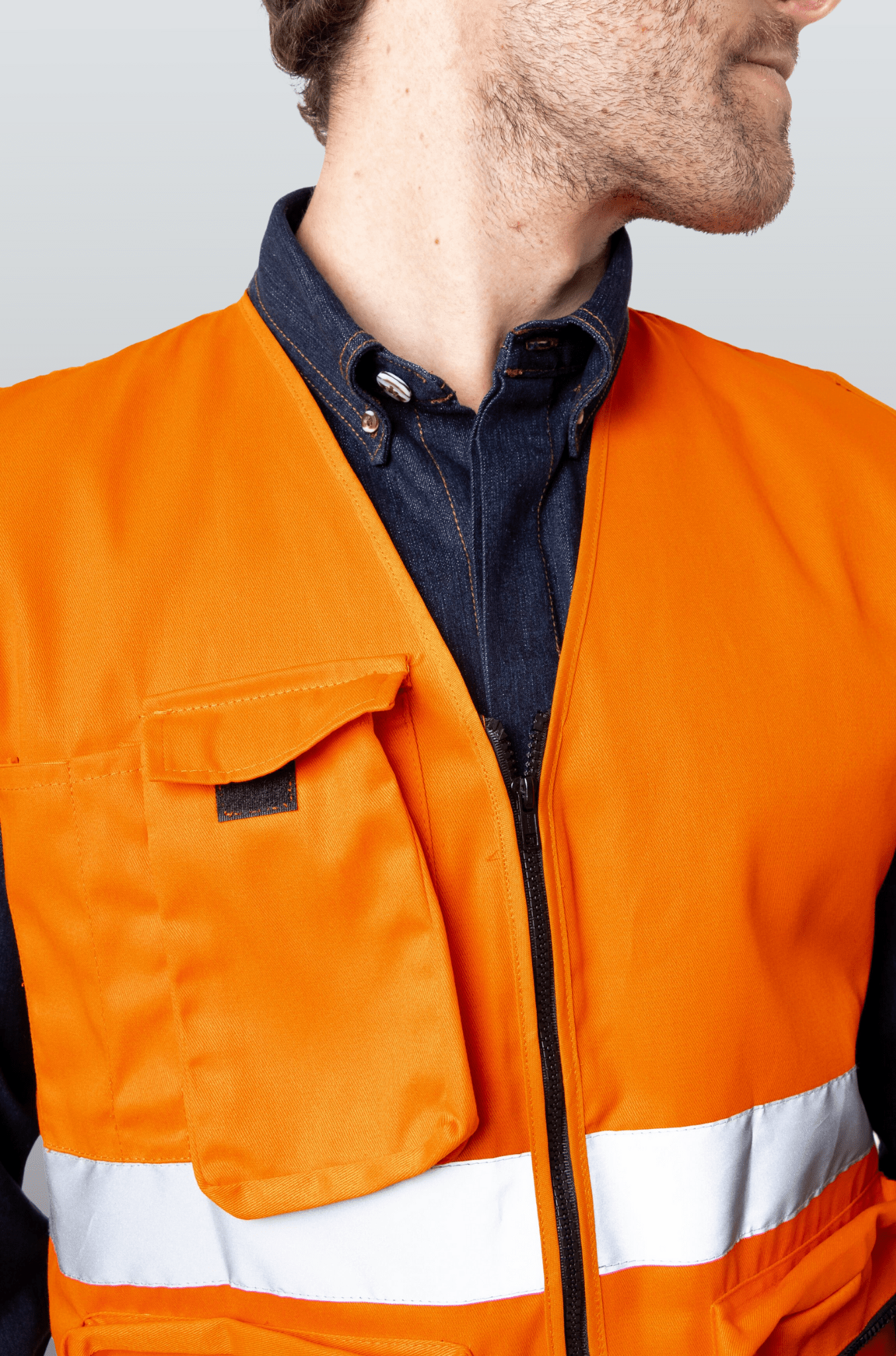 CHALECO DE SEGURIDAD VARSOVIA UNISEX #Color_Naranja