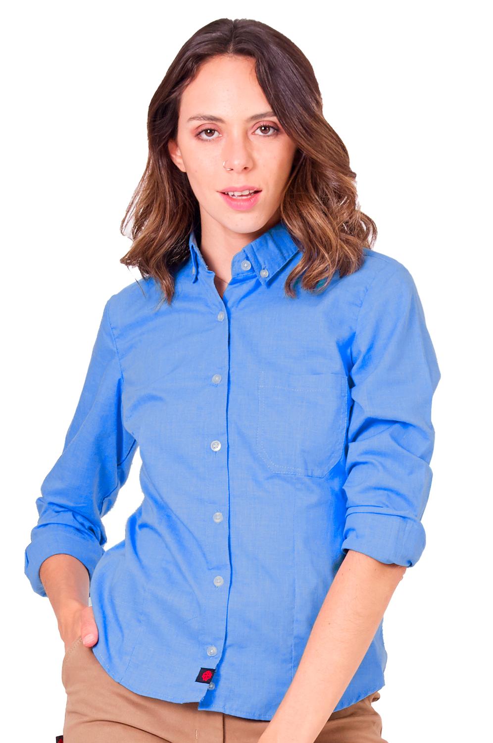 BLUSA CASUAL MANGA LARGA IBIZA #Color_Azul