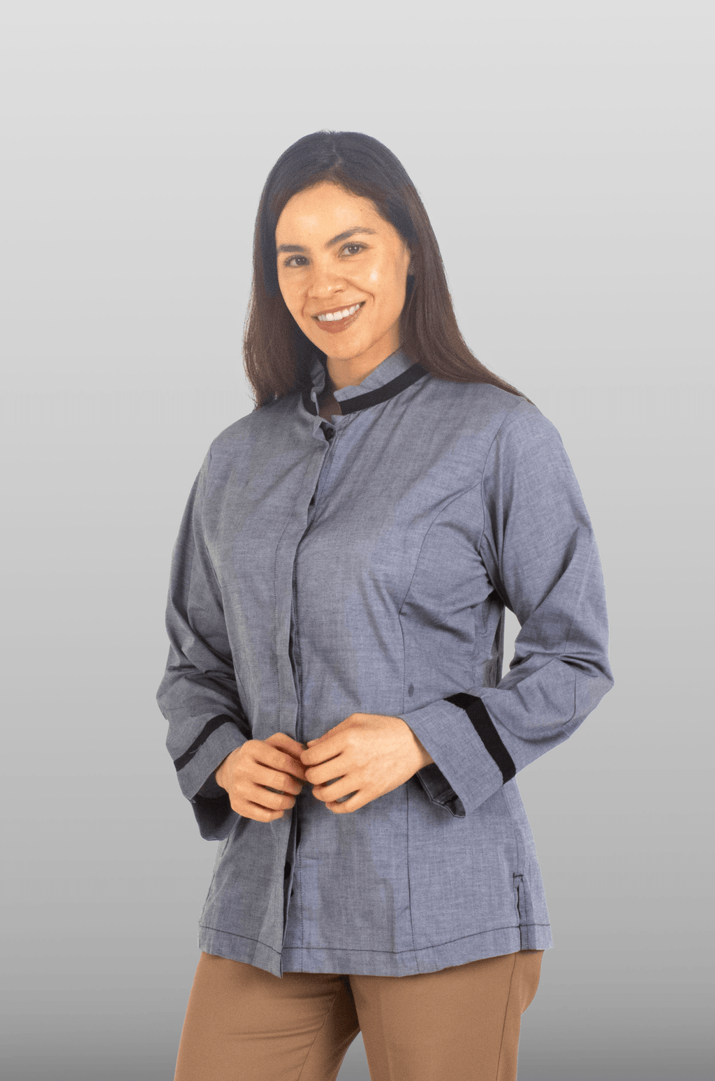 CAMISA FORMAL MANGA LARGA ARMENIA MUJER
