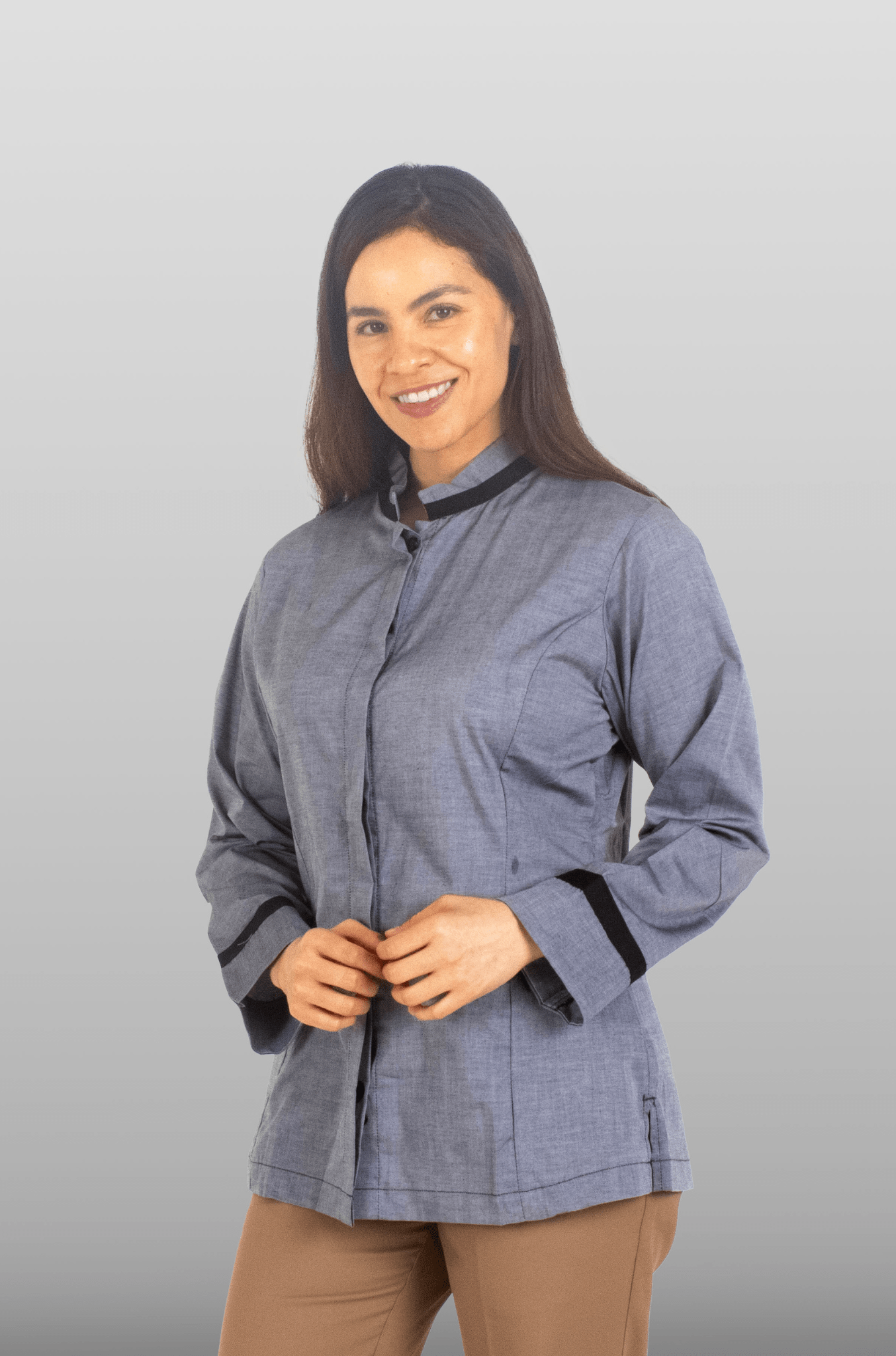 CAMISA FORMAL MANGA LARGA ARMENIA MUJER