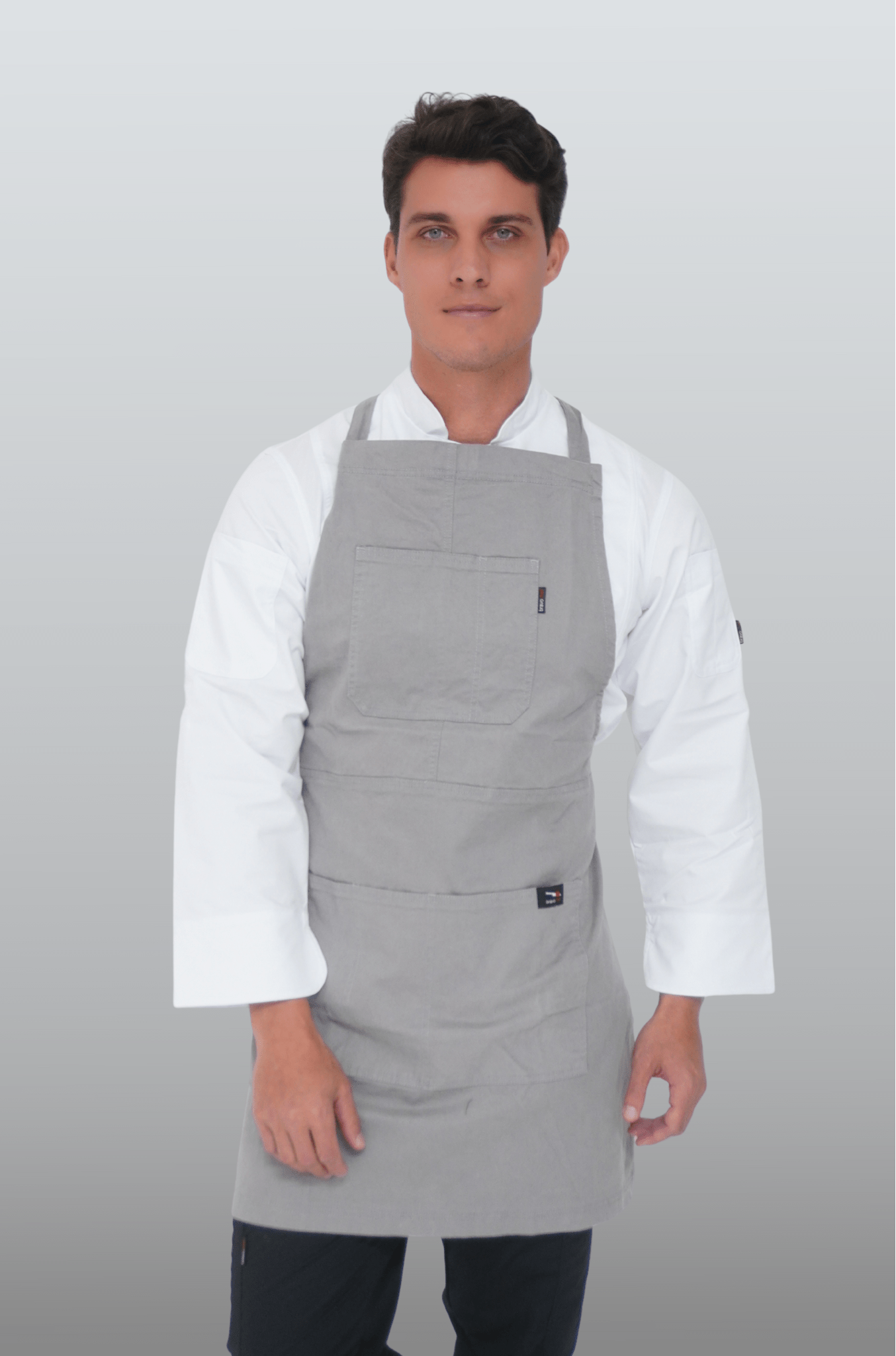 MANDIL DE CHEF TOSCANA UNISEX #Color_Gris