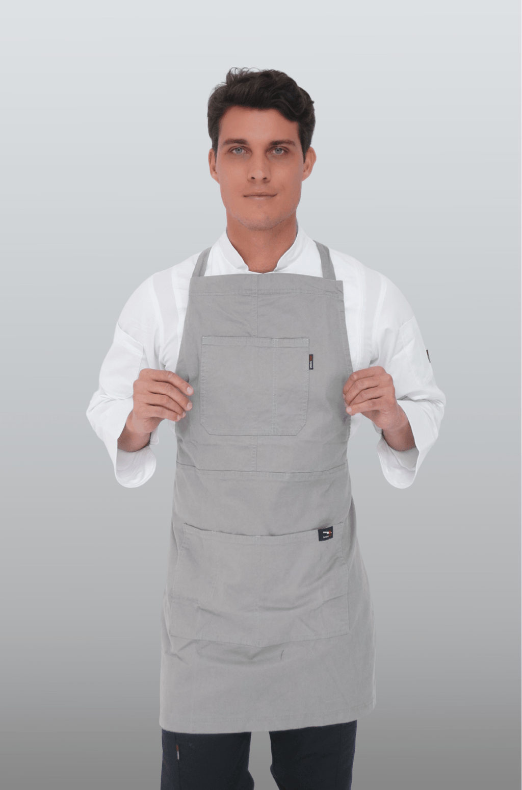 MANDIL DE CHEF TOSCANA UNISEX #Color_Gris