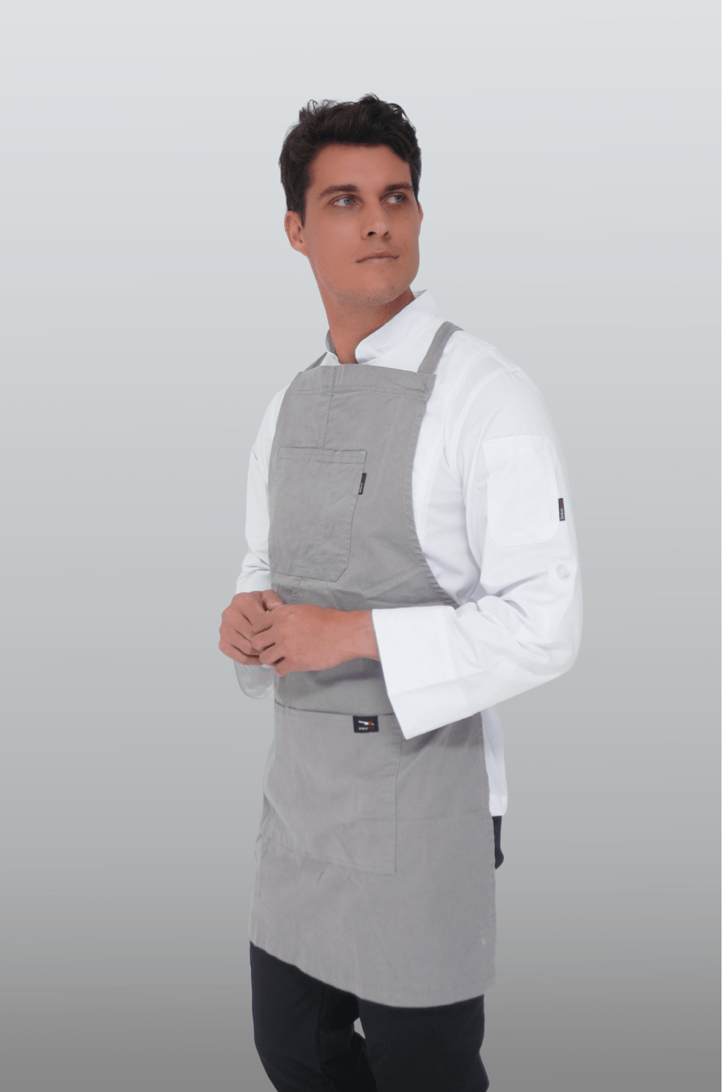 MANDIL DE CHEF TOSCANA UNISEX #Color_Gris