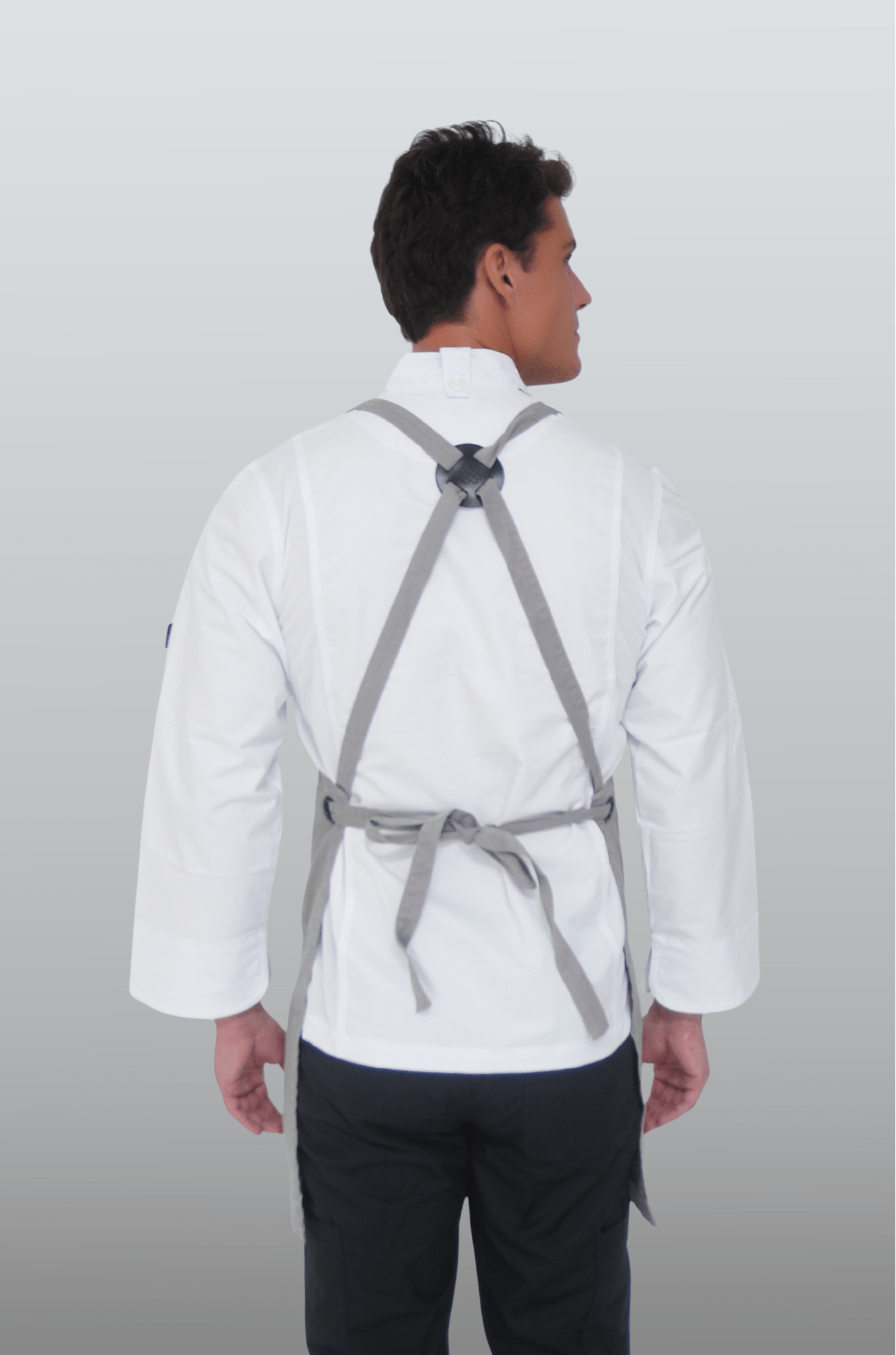 MANDIL DE CHEF TOSCANA UNISEX #Color_Gris