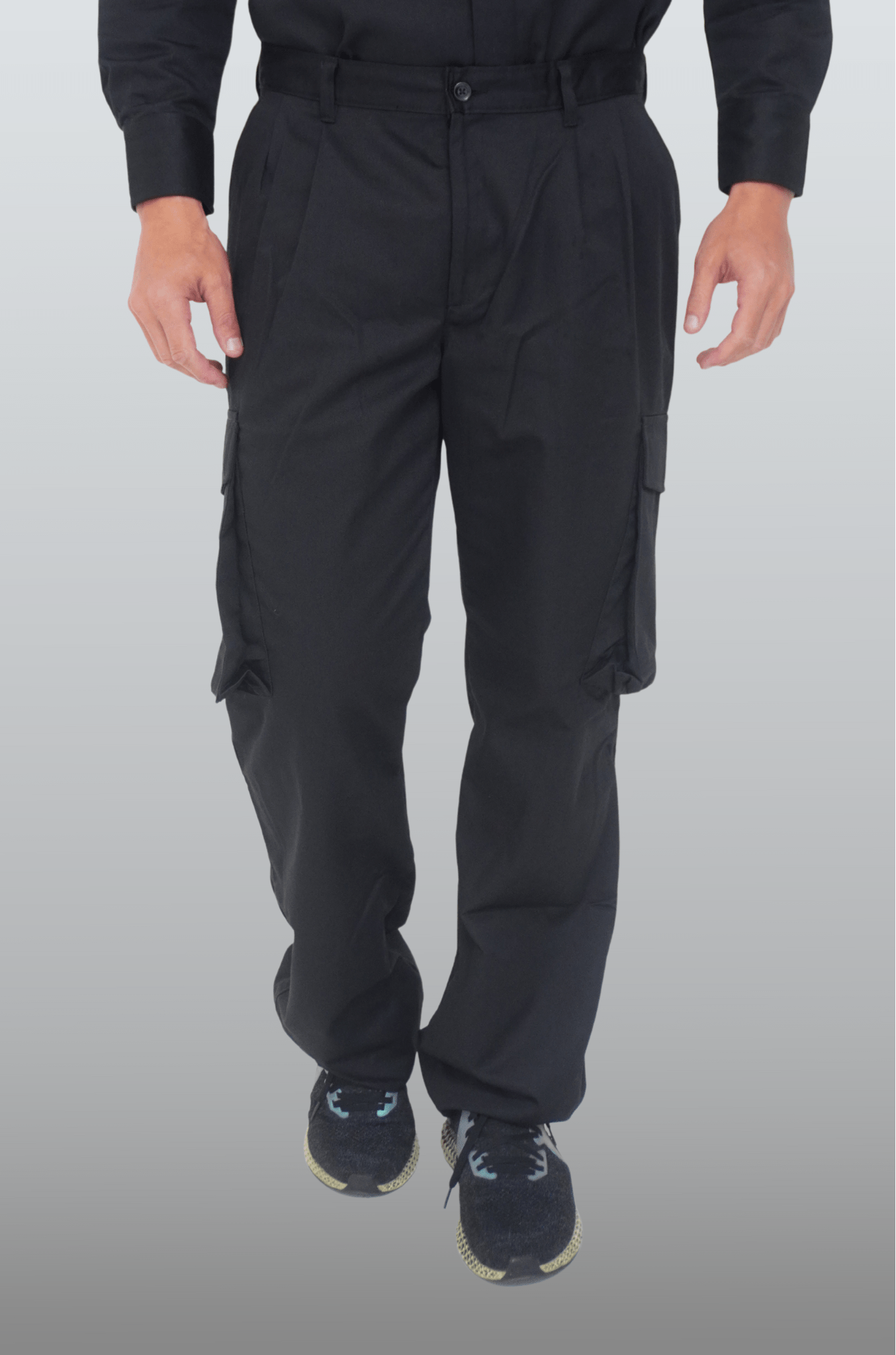 PANTALÓN INDUSTRIAL TIPO CARGO BANGKOK HOMBRE #Color_Negro