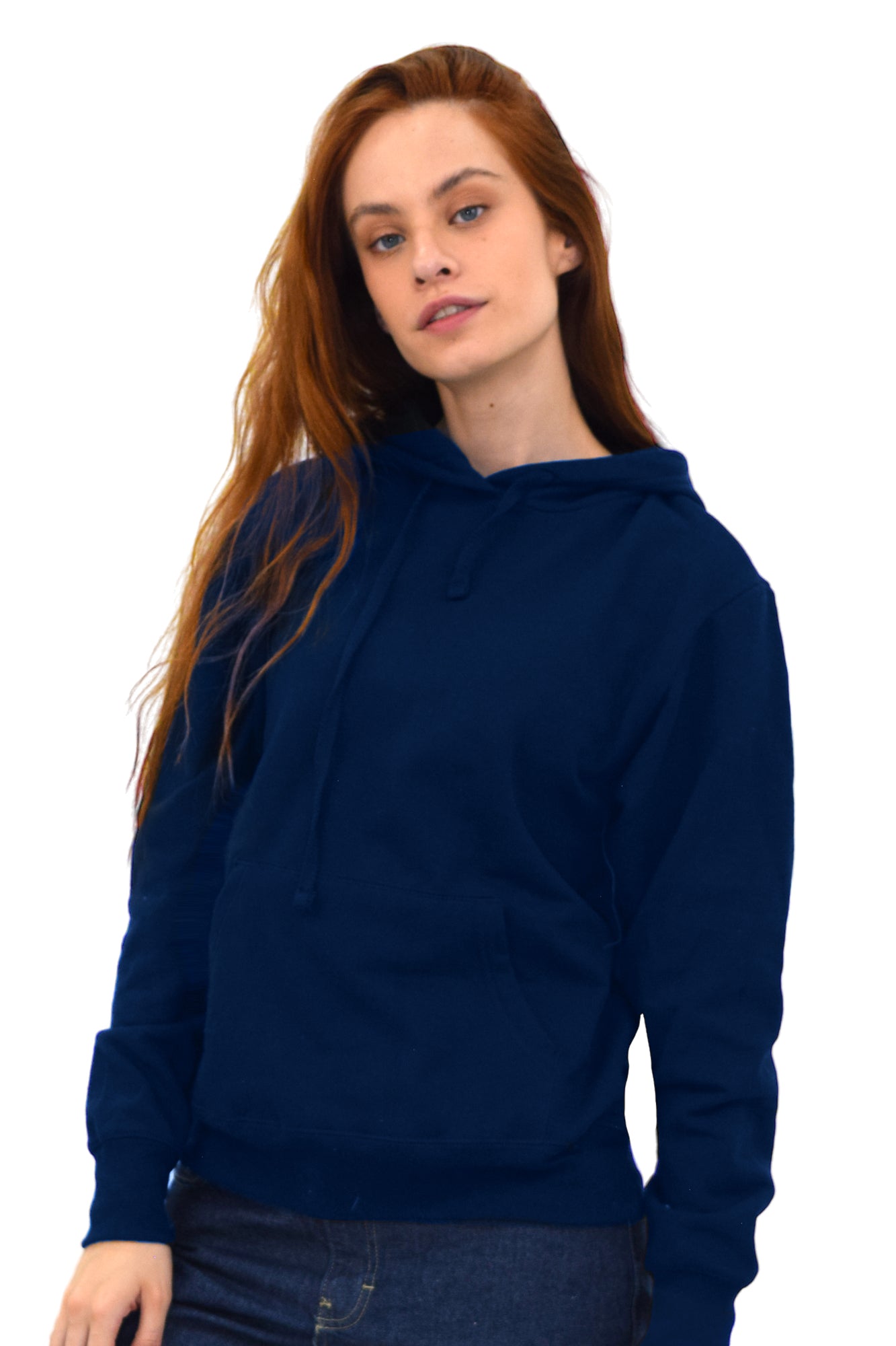 SUDADERA CON CAPUCHA AMBERES UNISEX #Color_Azul Marino