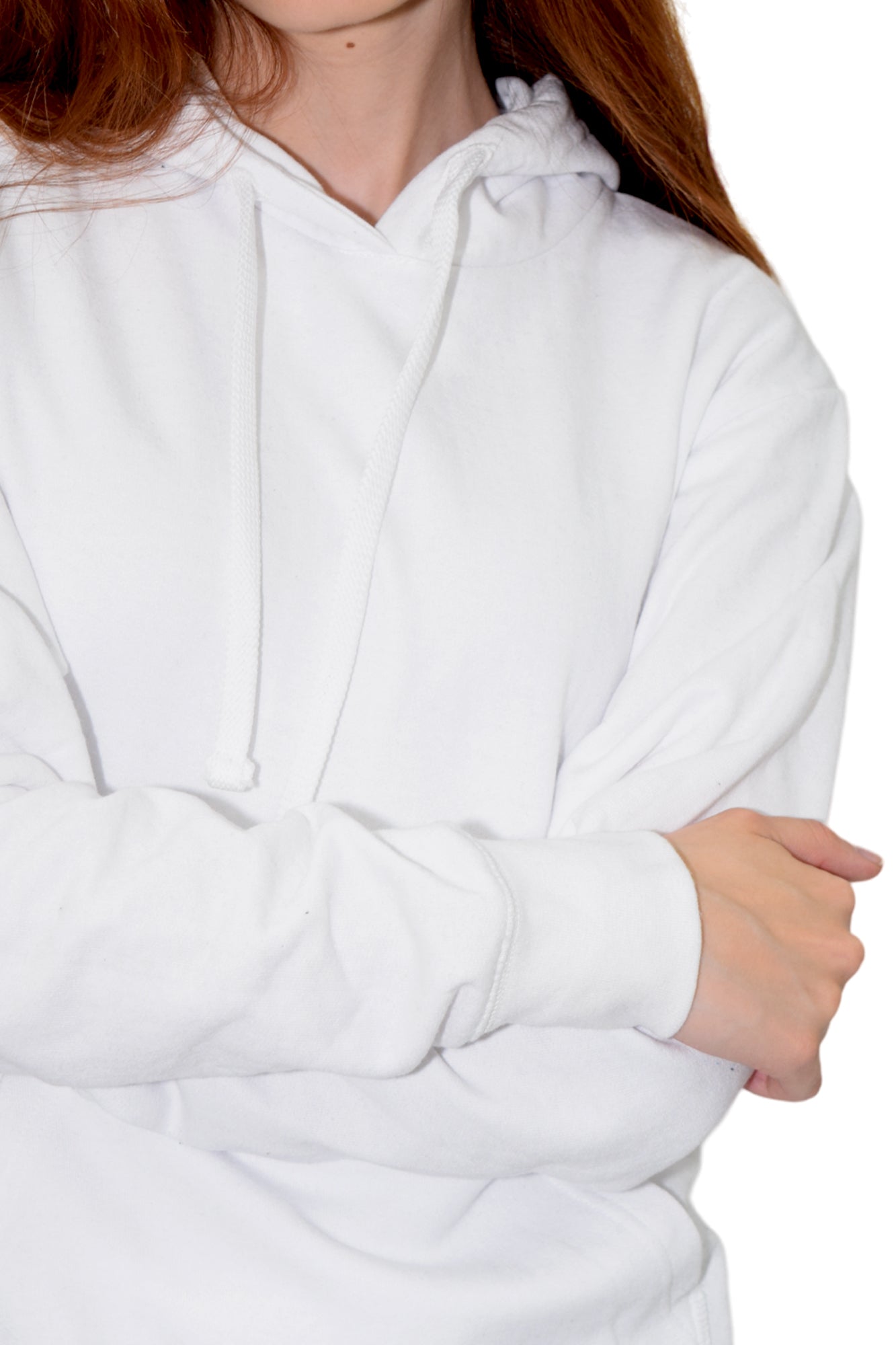 SUDADERA CON CAPUCHA AMBERES UNISEX #Color_Blanco