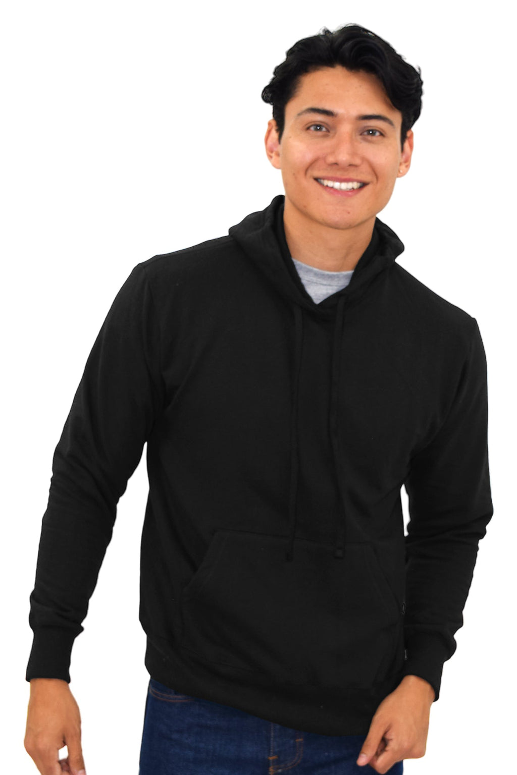 SUDADERA CON CAPUCHA AMBERES UNISEX #Color_Negro