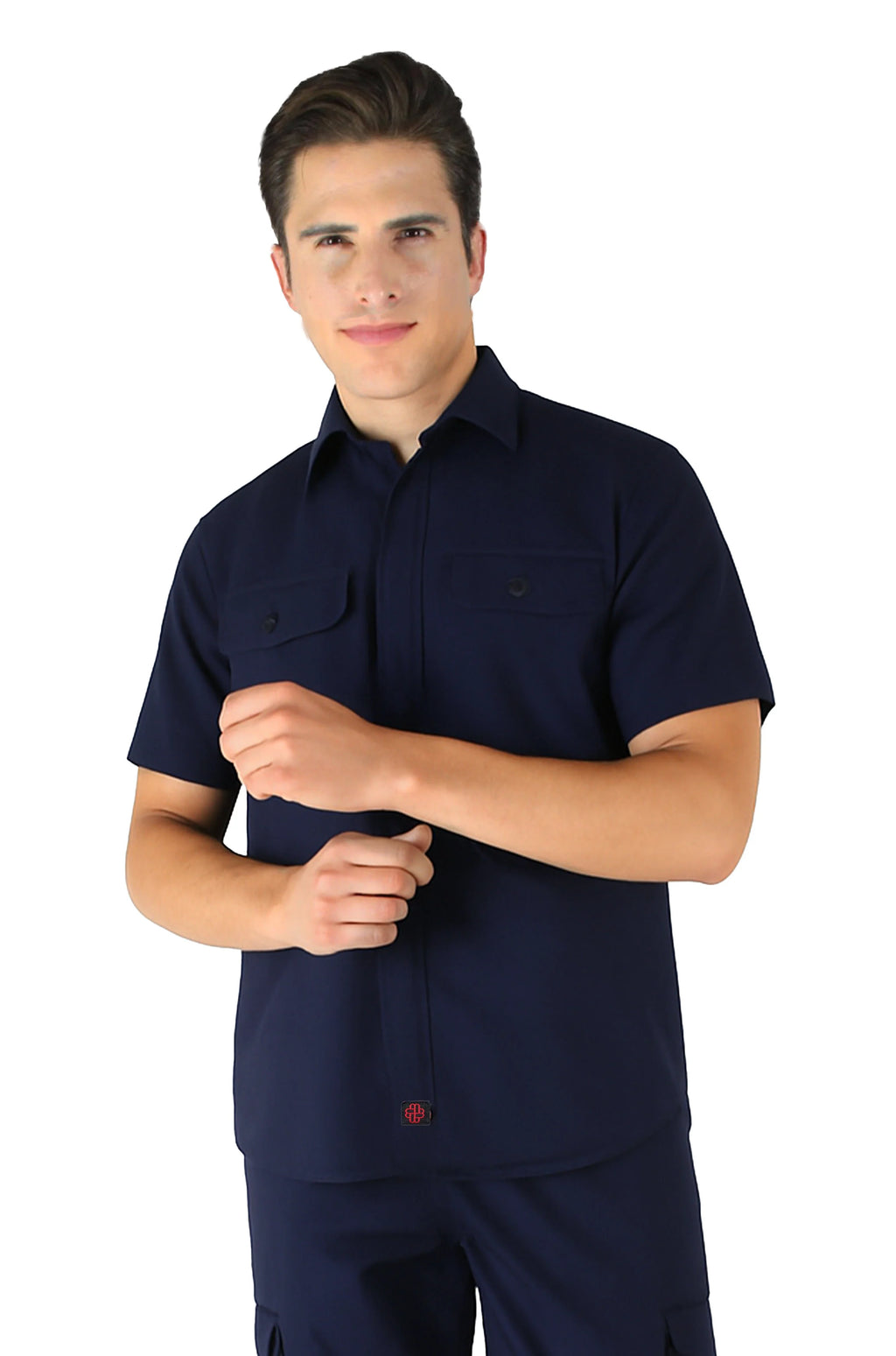 CAMISOLA INDUSTRIAL CAIRO MANGA CORTA UNISEX #Color_Azul