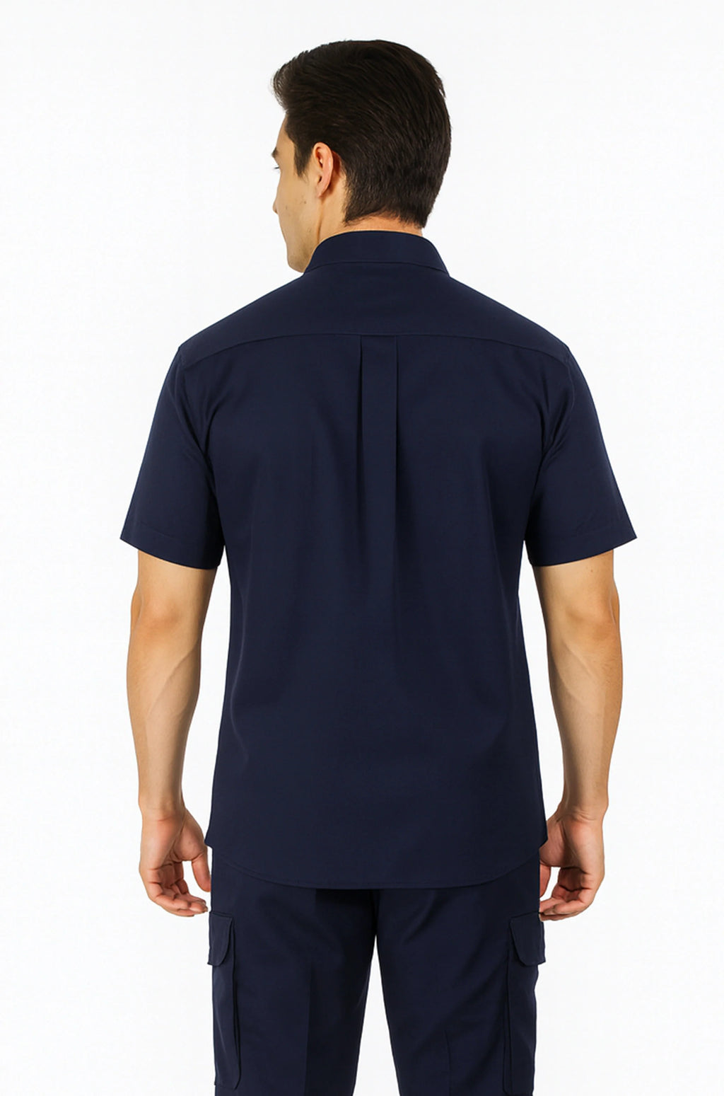 CAMISOLA INDUSTRIAL CAIRO MANGA CORTA UNISEX #Color_Azul