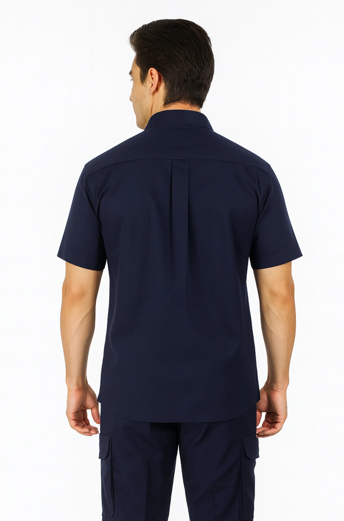 CAMISOLA INDUSTRIAL CAIRO MANGA CORTA UNISEX #Color_Azul